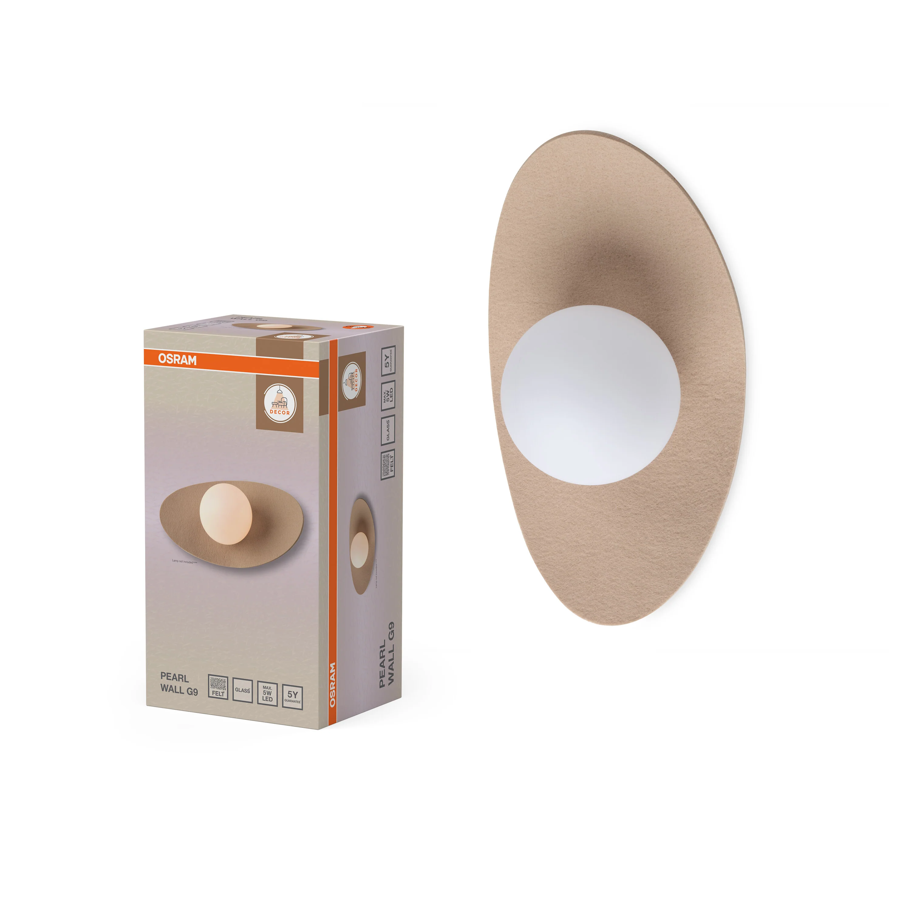 OSRAM Decor Pearl Kinkiet 1xG9 beżowy - Image 5