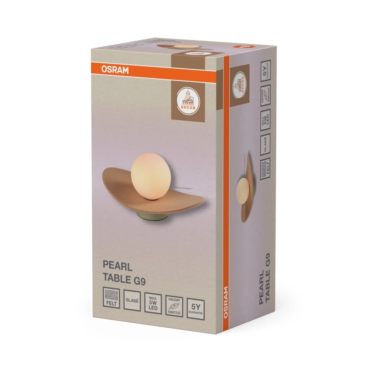 OSRAM Decor Pearl Lampa stołowa 1xG9 beżowa - Image 2