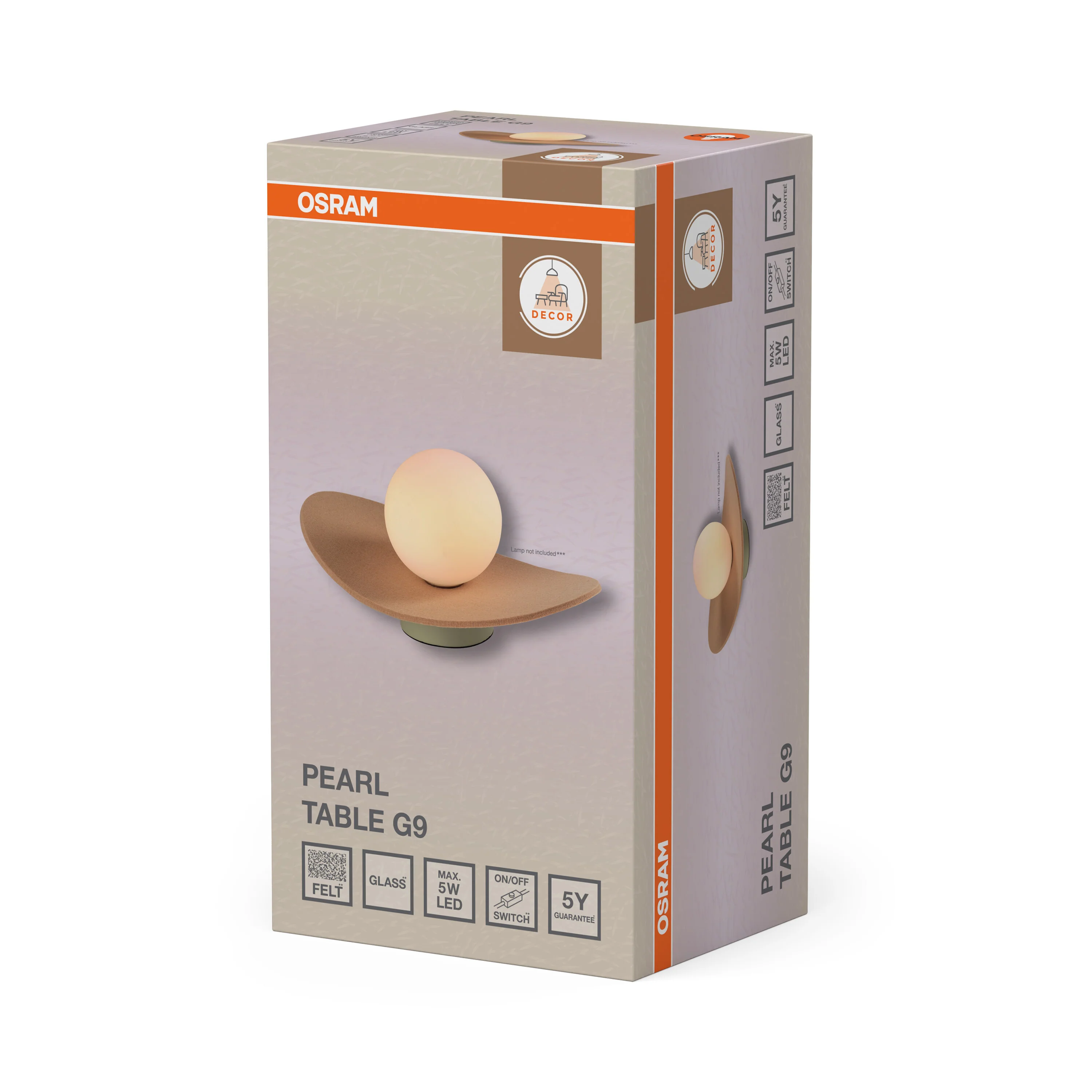 OSRAM Decor Pearl Lampa stołowa 1xG9 beżowa - Image 6