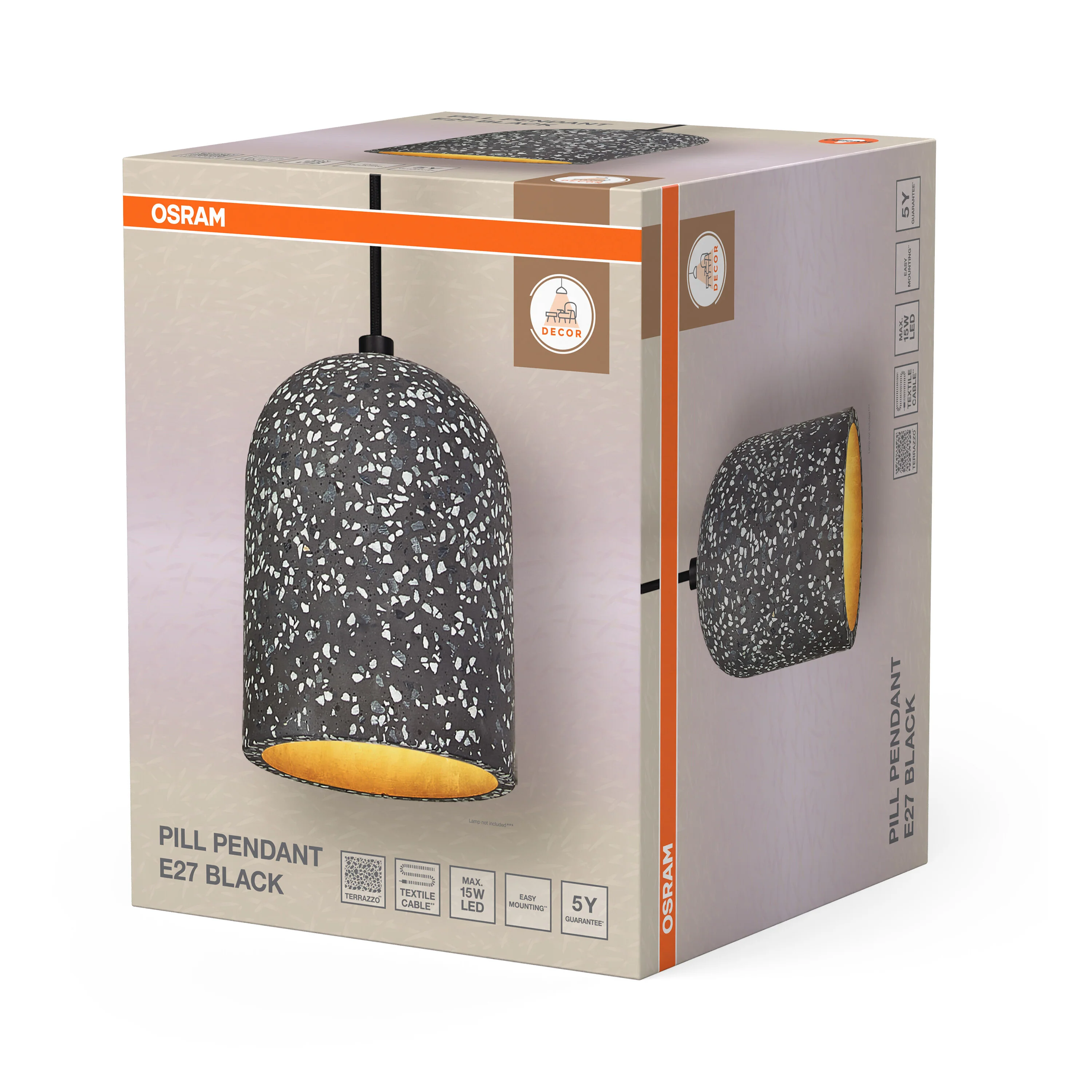 OSRAM Decor Pill Wisząca 1XE27 czarny - Image 6