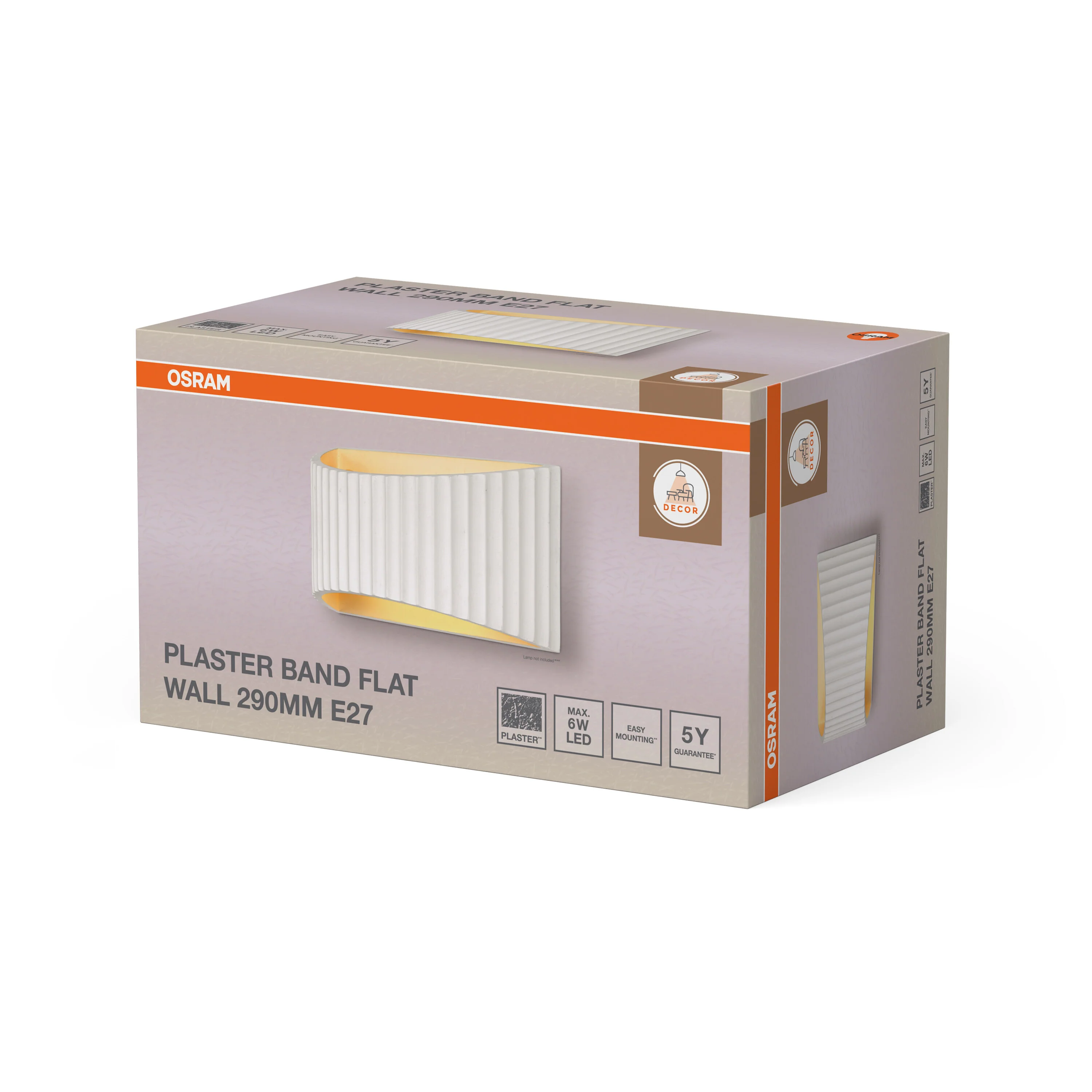 OSRAM Decor Plaster Cone Wisząca E27 biały - Image 6