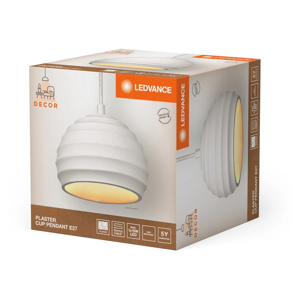 OSRAM Decor Plaster Nest Kinkiet 1xG9 biały mat - Image 2