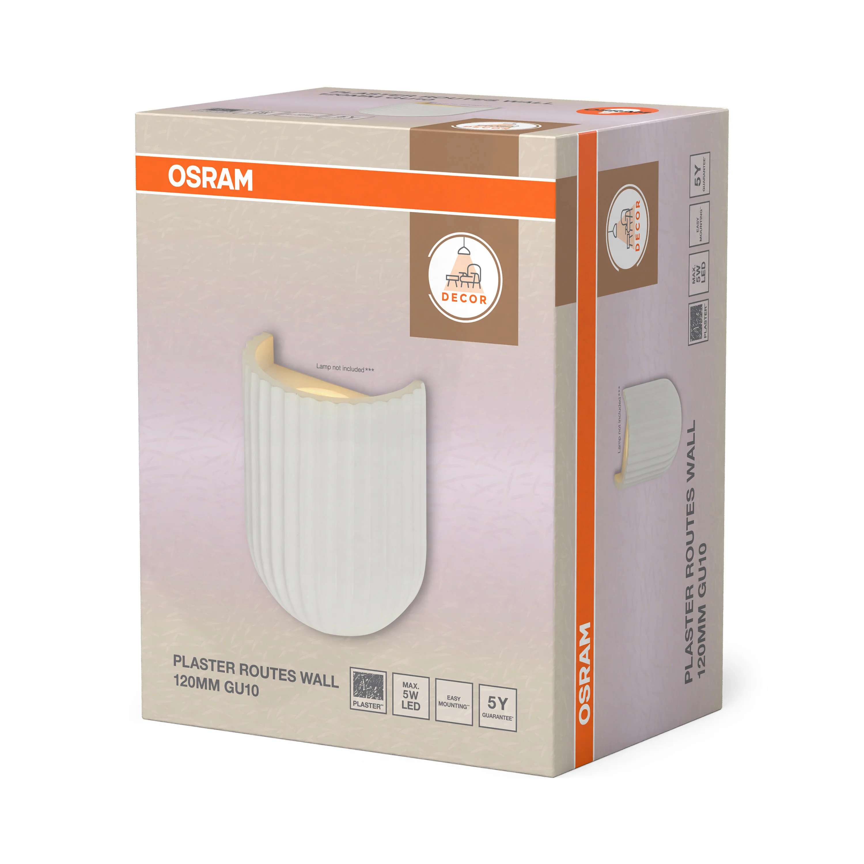 OSRAM Decor Plaster Routes Lampa stołowa 120 1xGU10 biała - Image 6