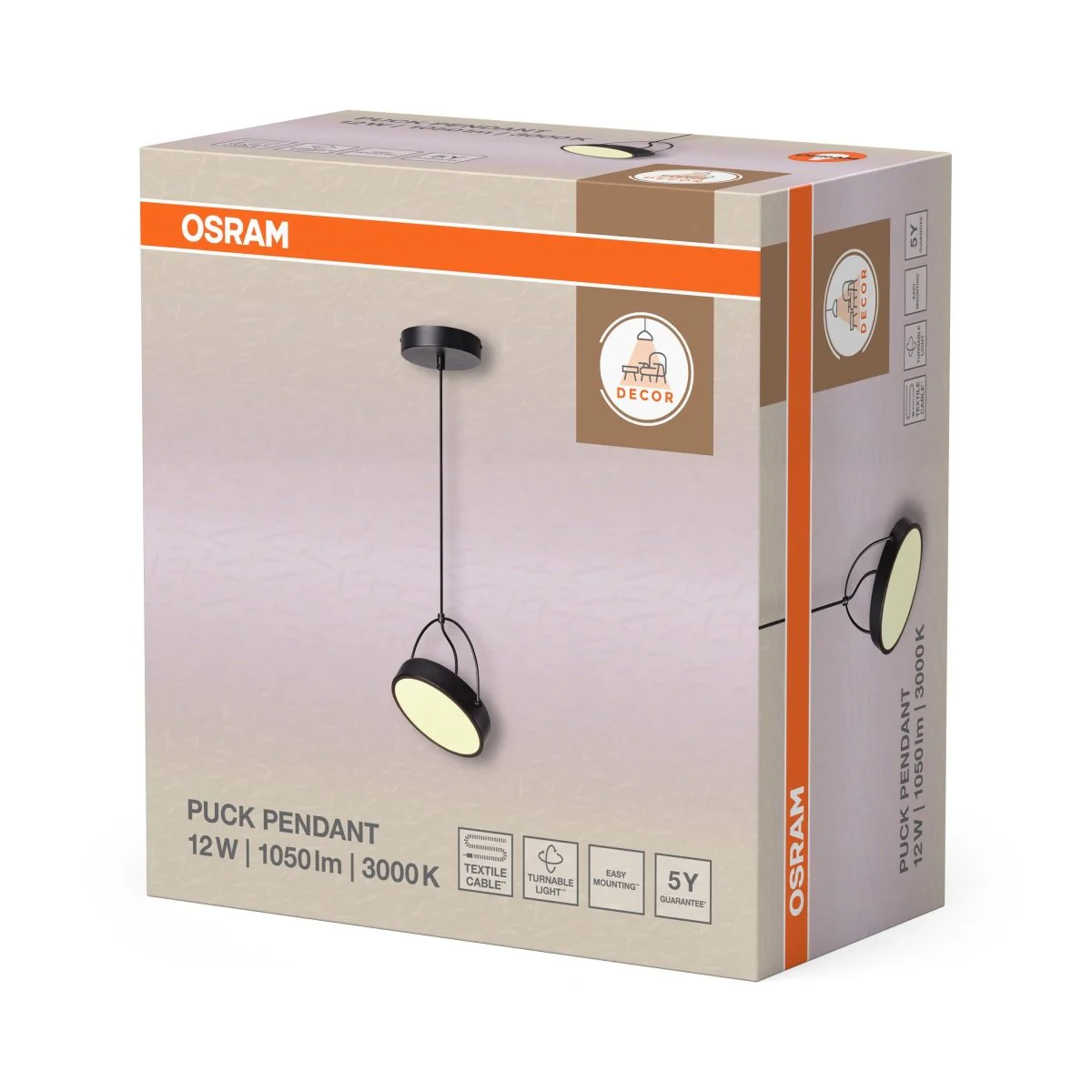 OSRAM Decor Puck Wisząca 1x 12W 930 czarny - Image 2