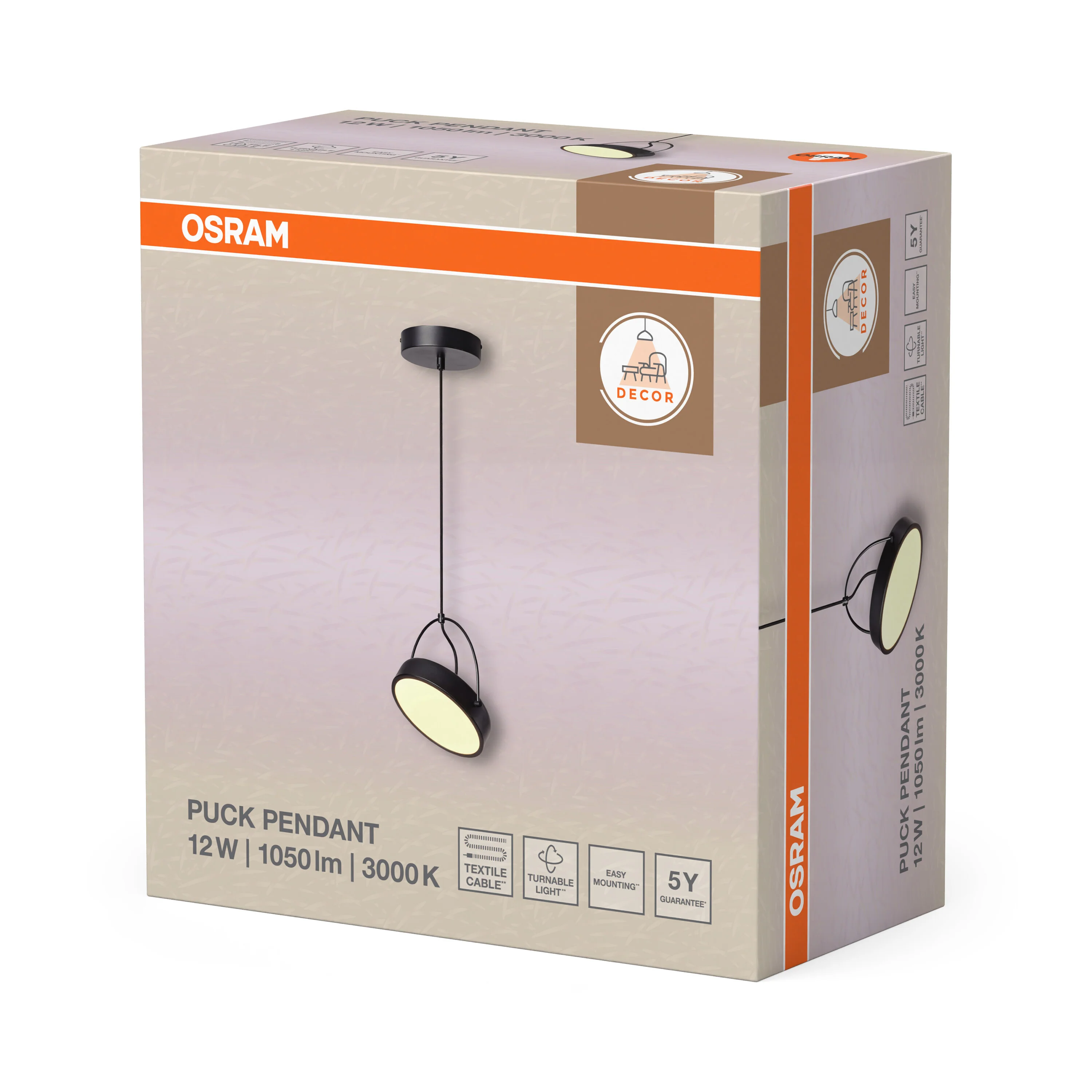 OSRAM Decor Puck Wisząca 1x 12W 930 czarny - Image 6