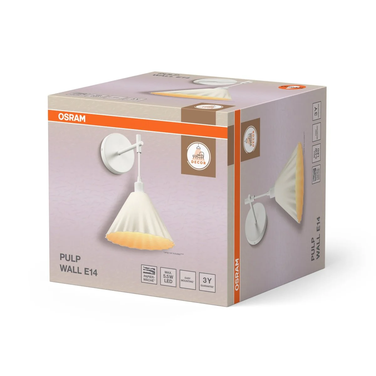 OSRAM Decor Pulp Kinkiet E14 biały - Image 2
