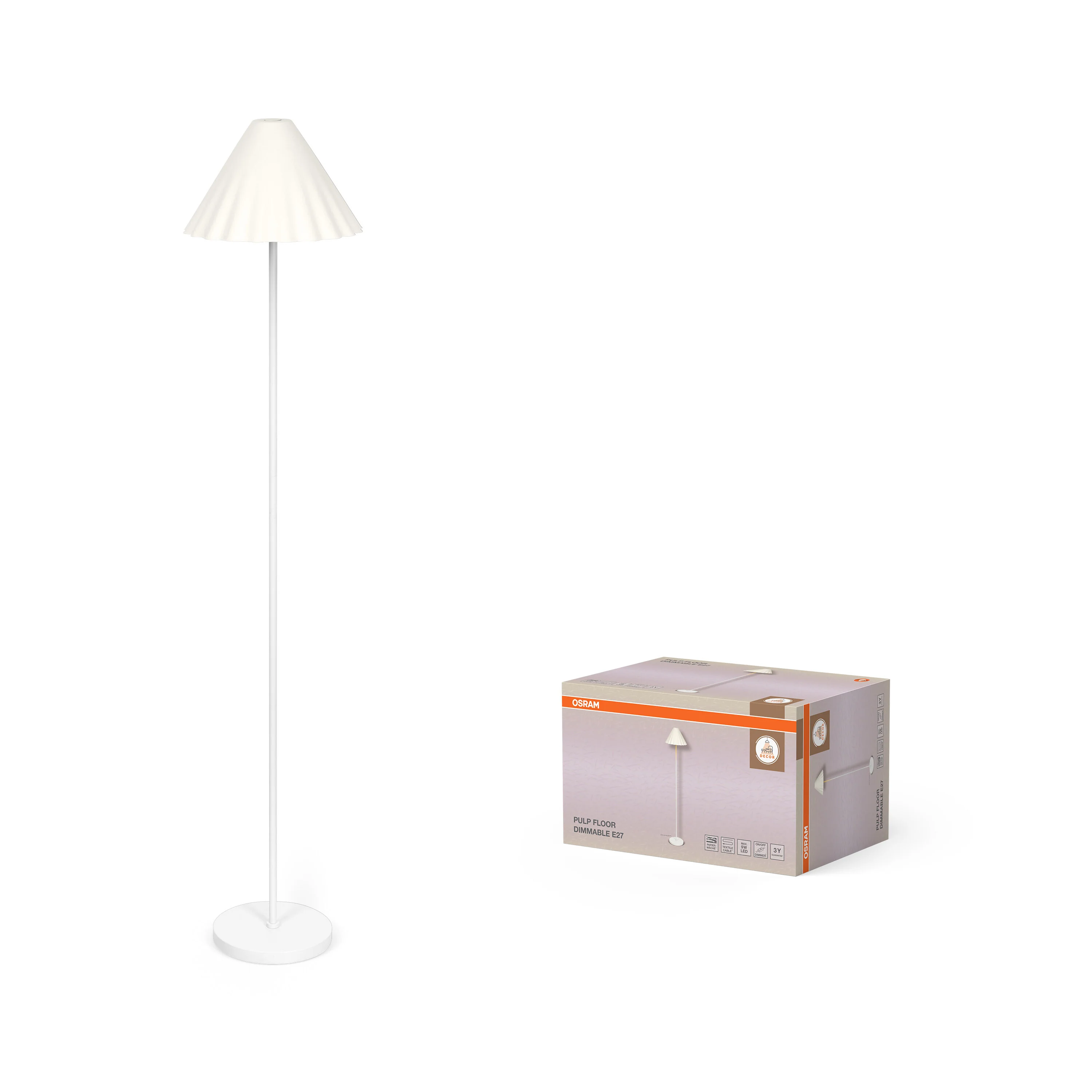 OSRAM Decor Pulp Lampa stojąca E27 DIM biała - Image 5