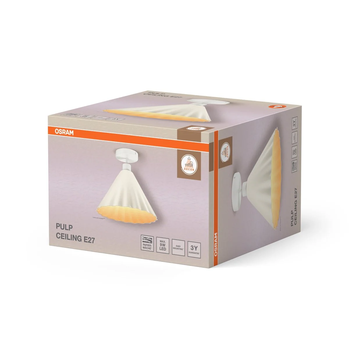 OSRAM Decor Pulp Plafon E27 biały - Image 2