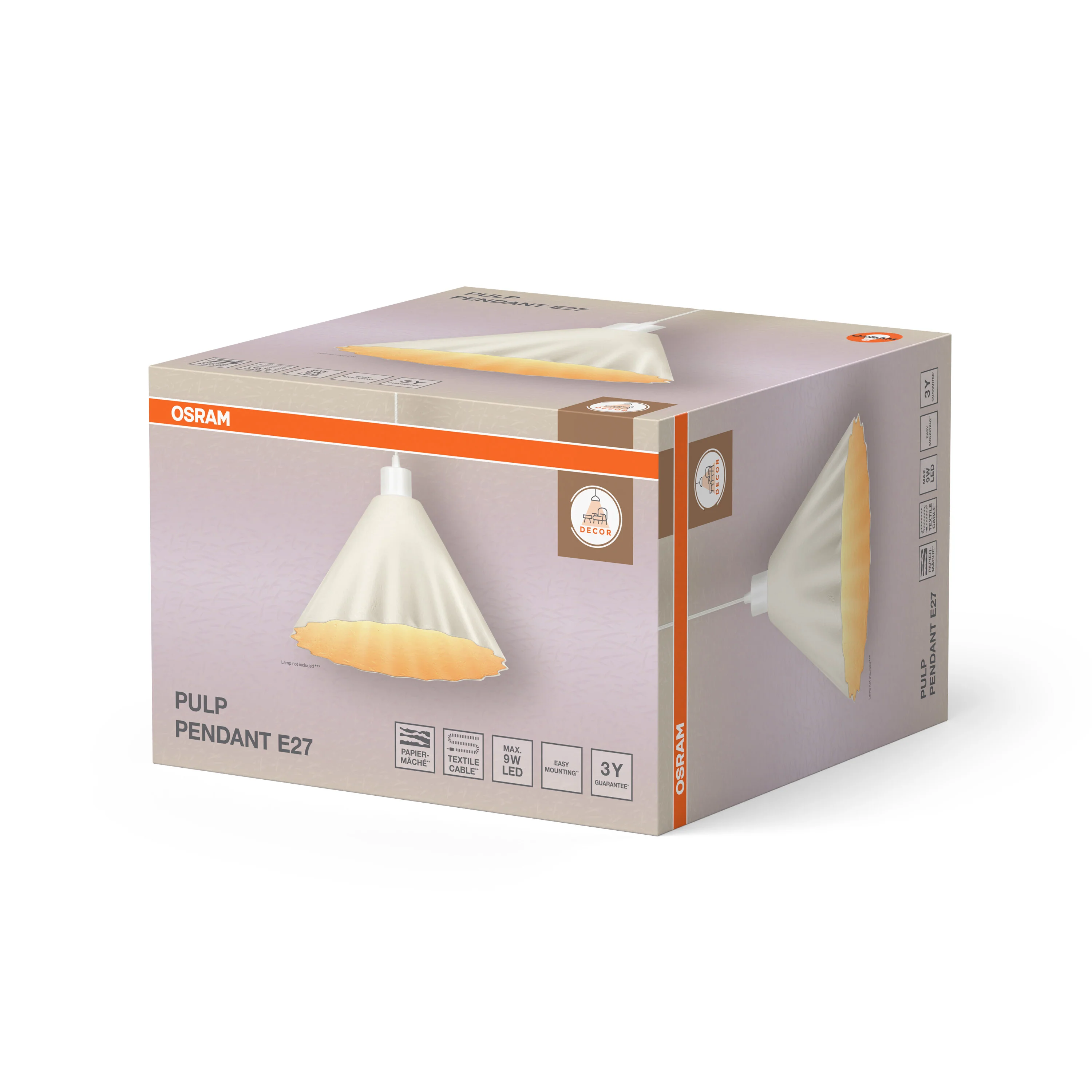 OSRAM Decor Pulp Wisząca E27 biały - Image 6