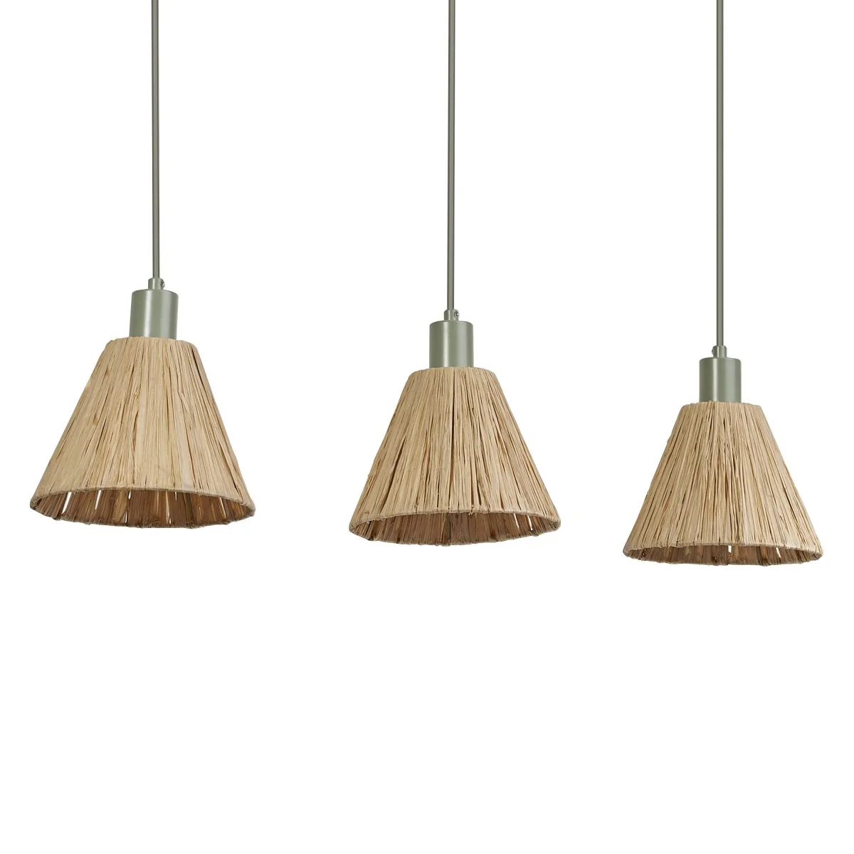OSRAM Decor Raffia Wisząca liniowy 3x E27 zielony - Image 3
