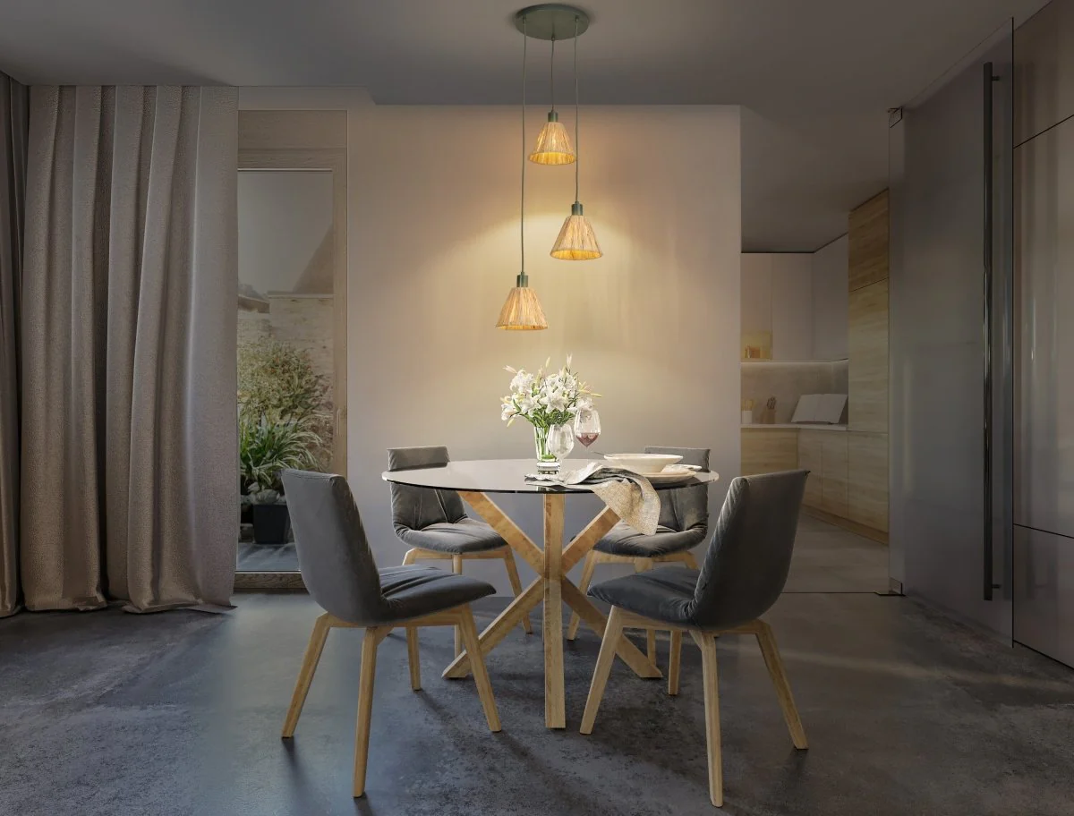 OSRAM Decor Raffia Wisząca płytowy 3xE27 zielony - Image 5
