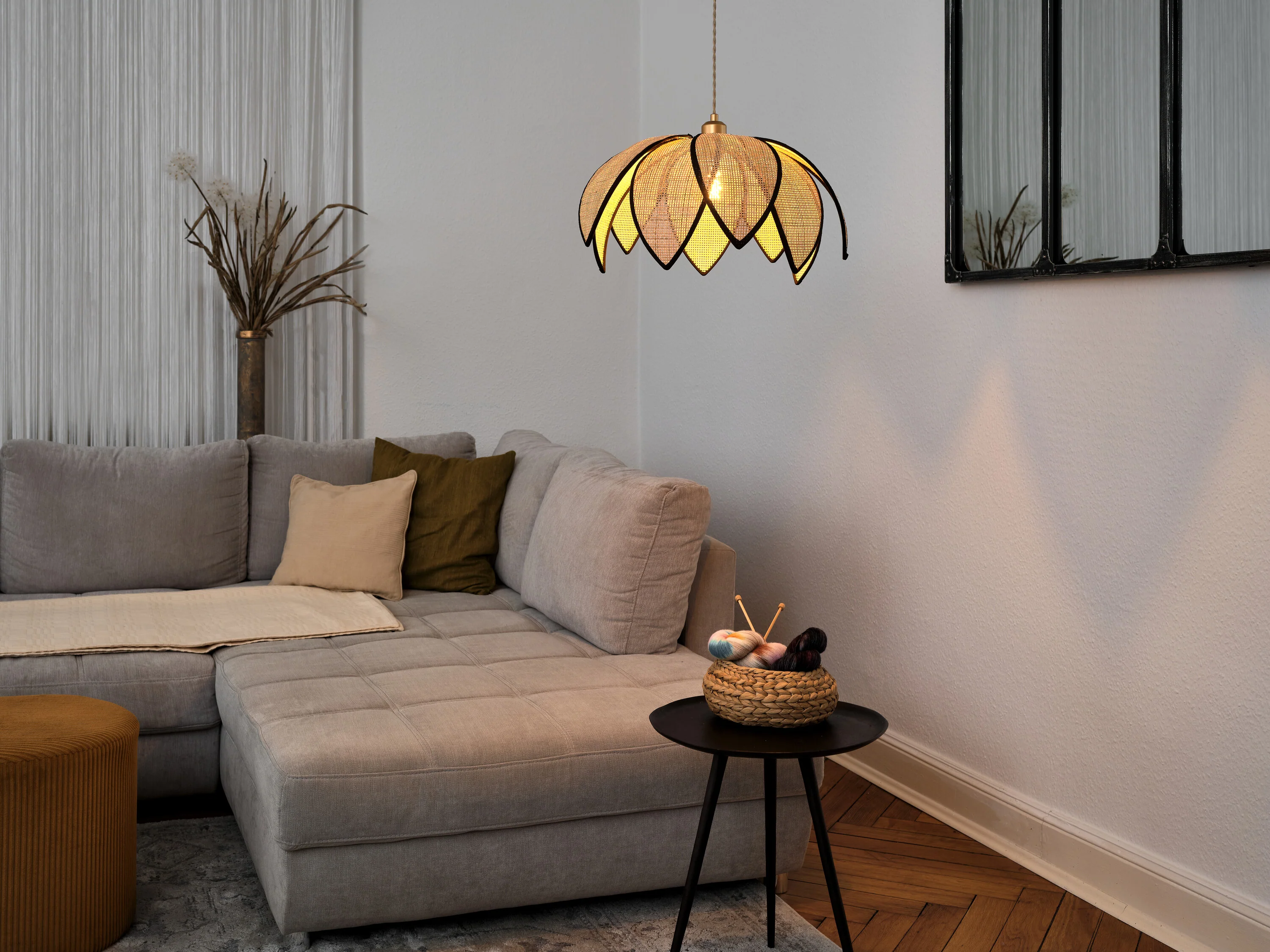 OSRAM Decor Rattan Lotus Wisząca 480 E27 brązowy - Image 8