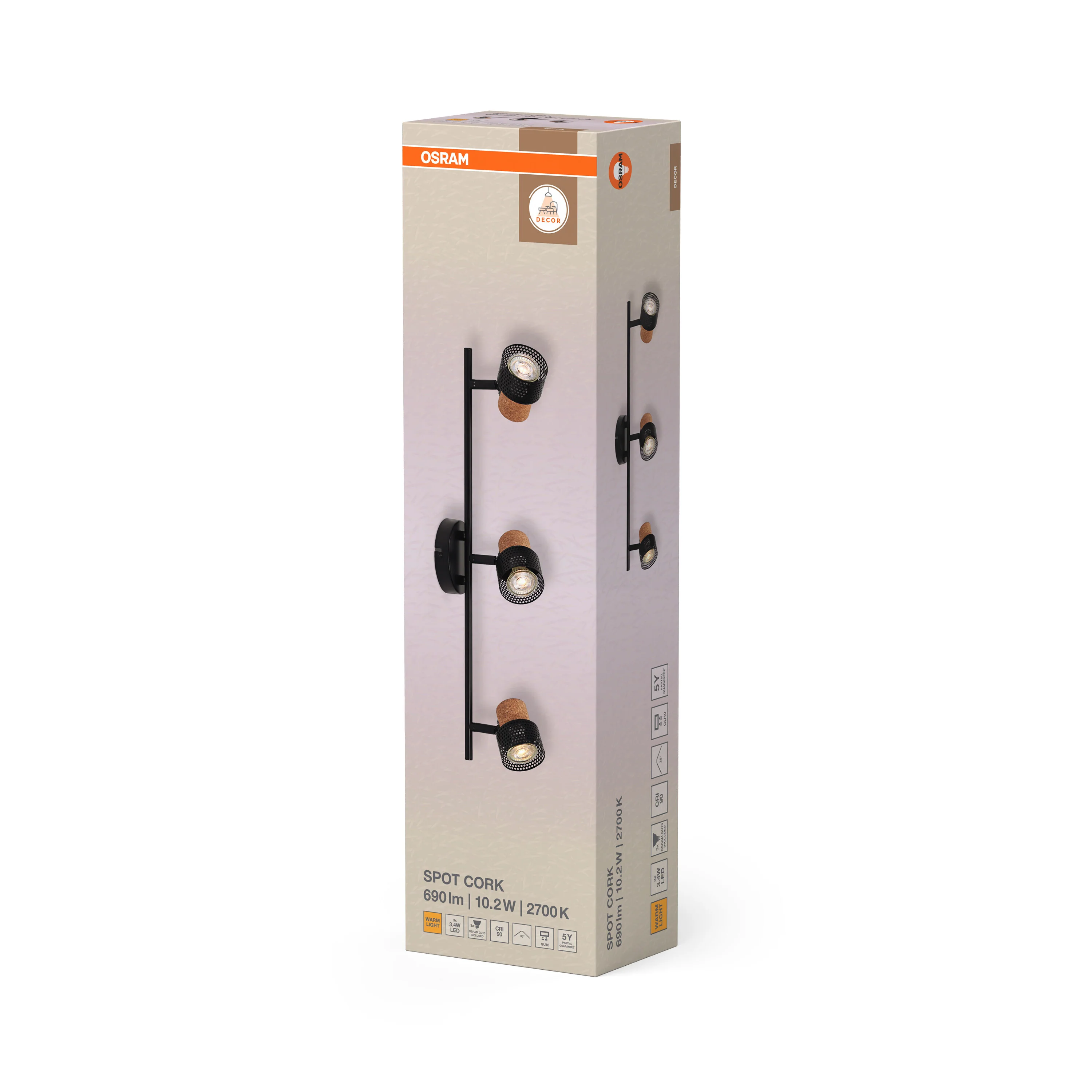 OSRAM DECOR SPOT CORK BLACK 3.4W 927 DIM - Image 6