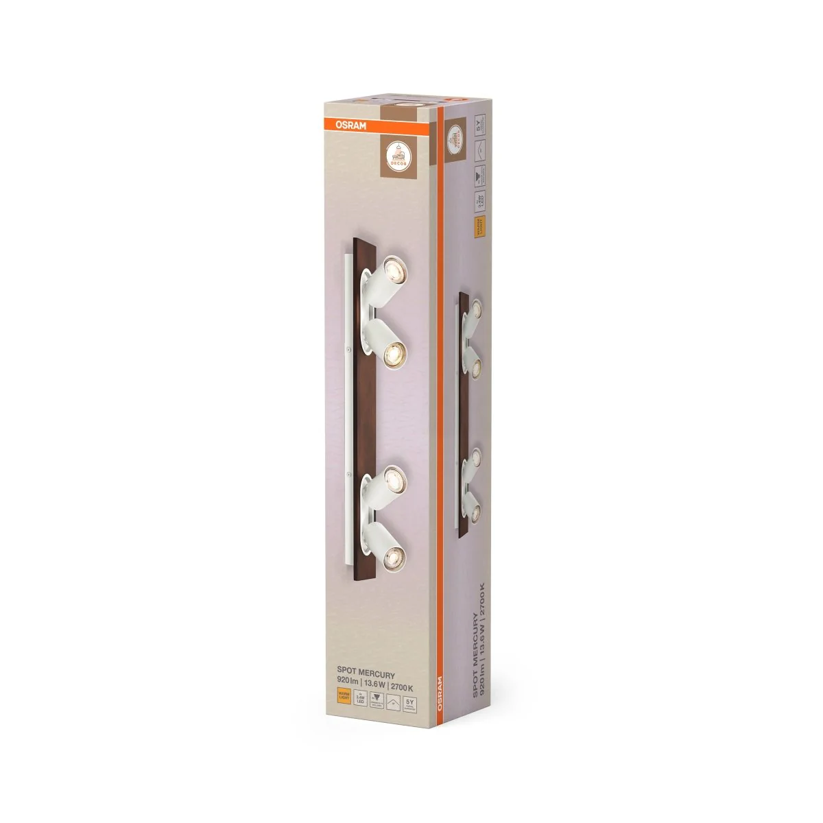 OSRAM Decor Spot Mercury White 4x3.4W 927 DIM - Image 2