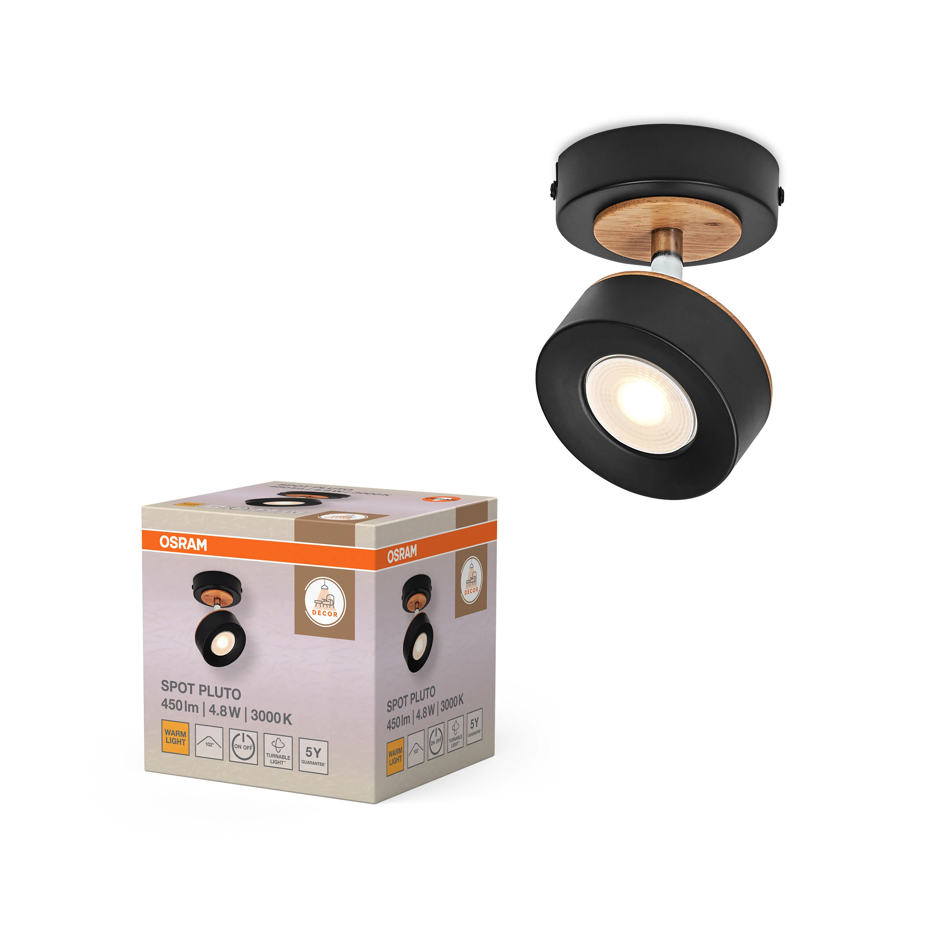 OSRAM Decor Spot Pluto Black 1-Spot - Image 5