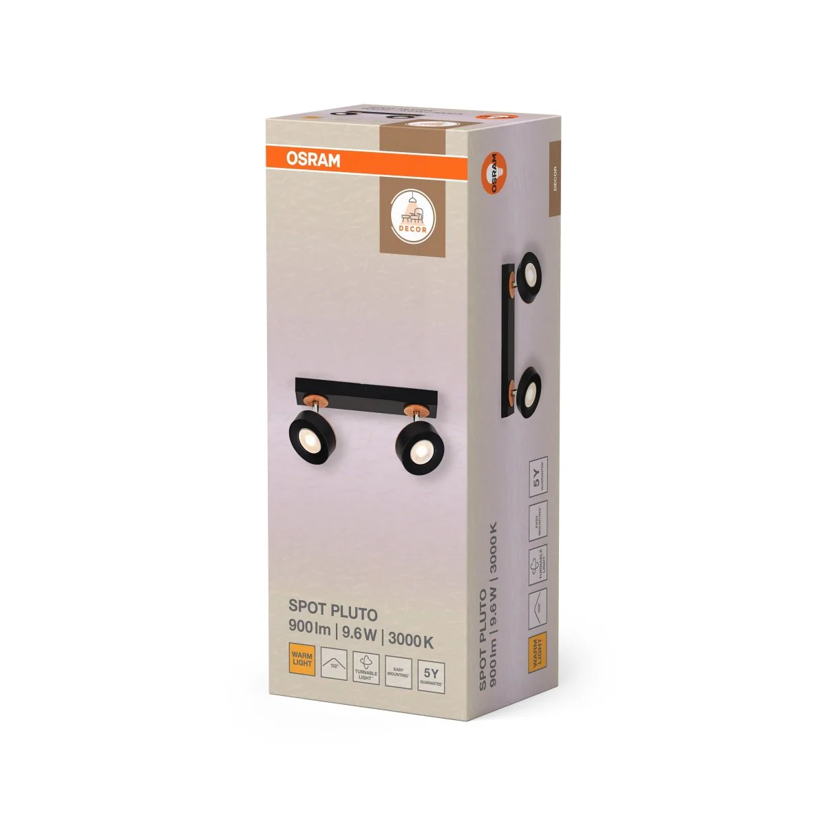 OSRAM Decor Spot Pluto Black 2-Spot - Image 2