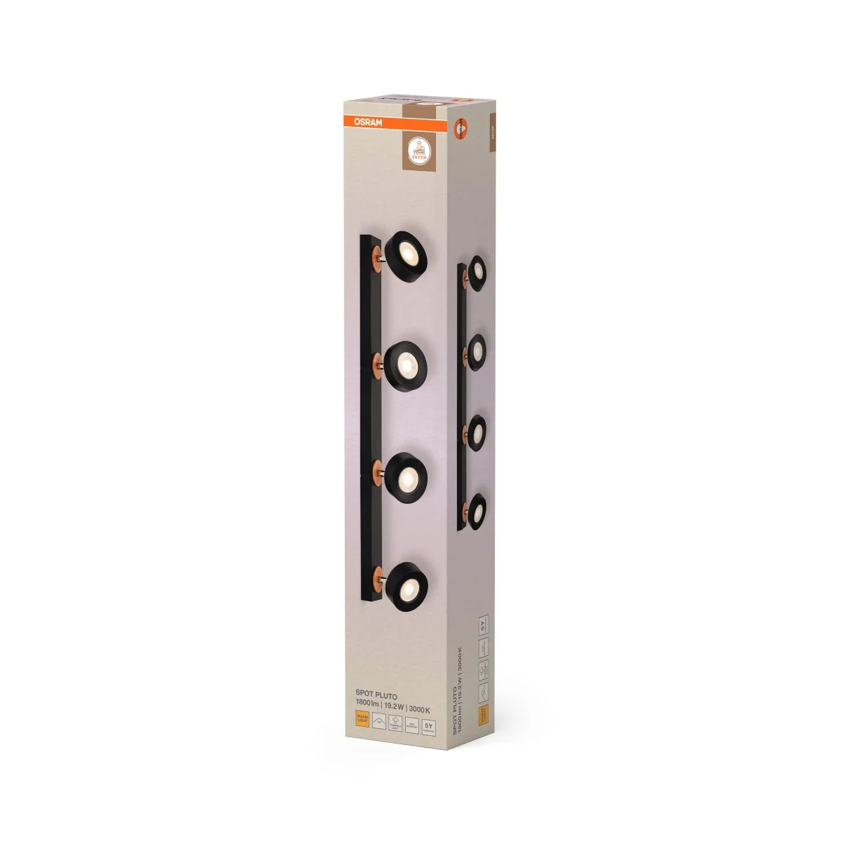 OSRAM Decor Spot Pluto Black 4-Spot - Image 2