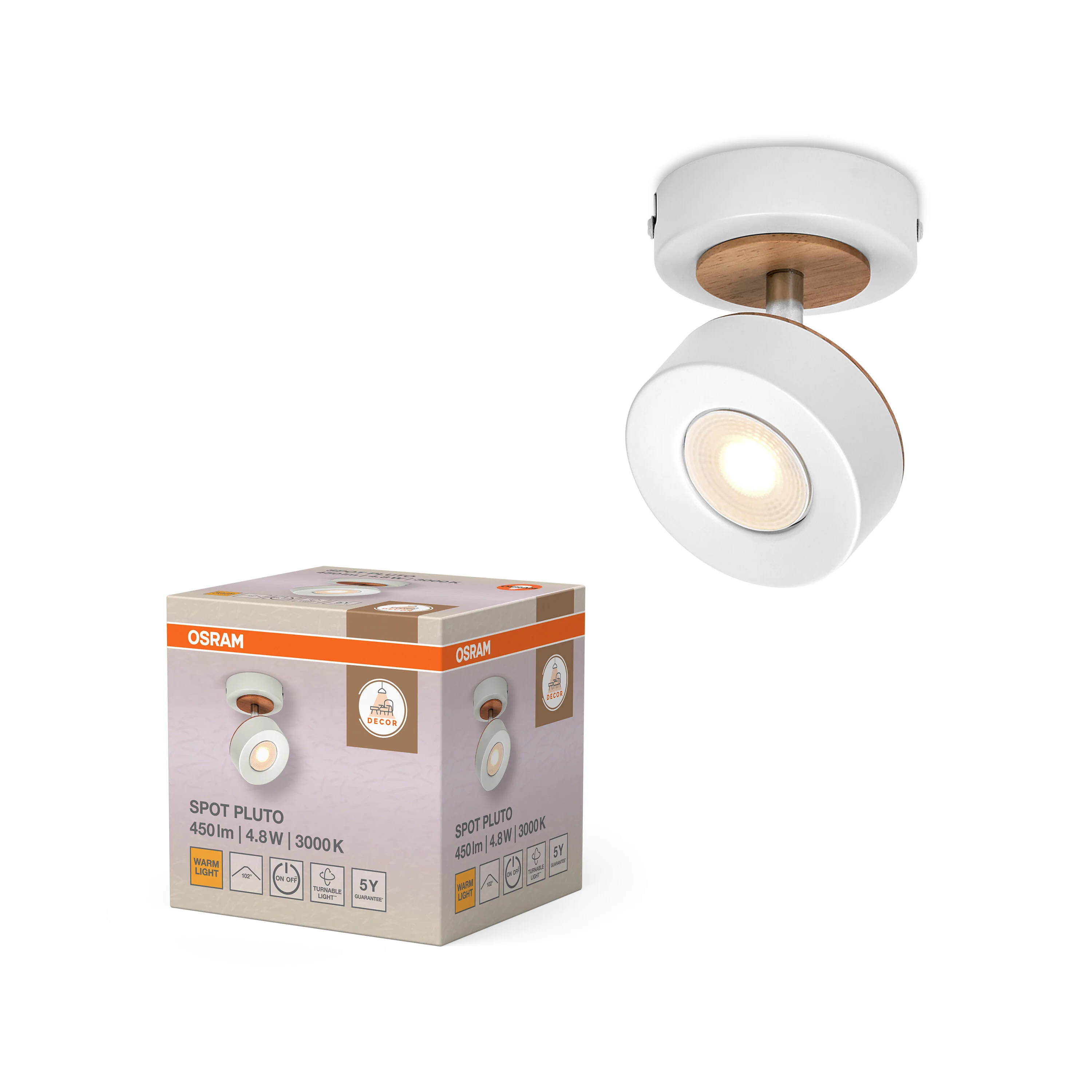 OSRAM Decor Spot Pluto White 1-Spot - Image 5