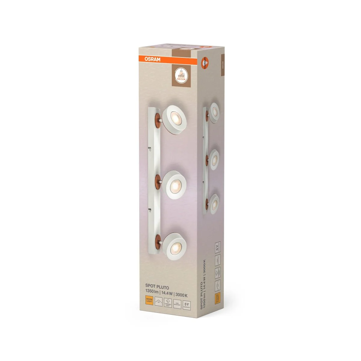 OSRAM Decor Spot Pluto White 3-Spot - Image 2