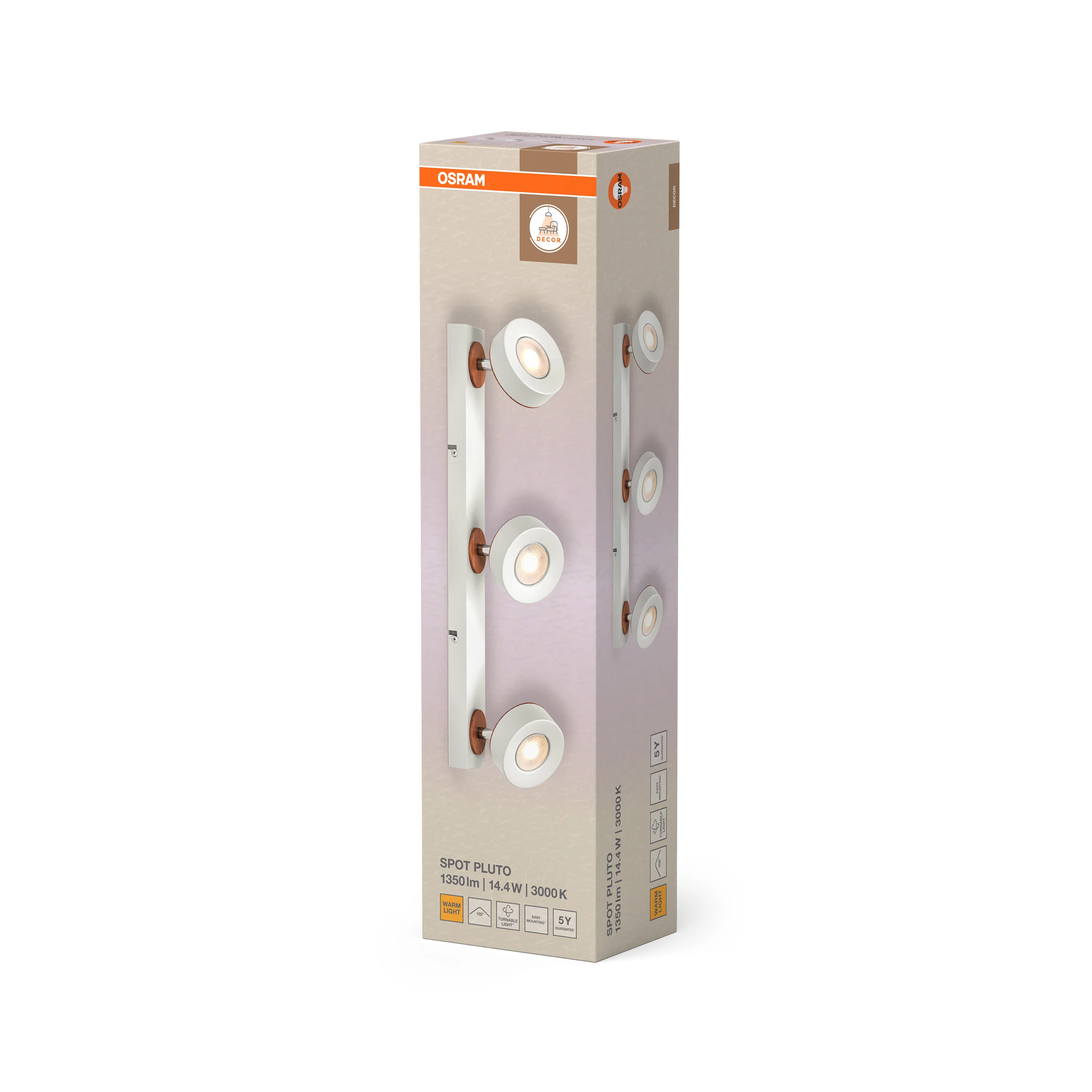 OSRAM Decor Spot Pluto White 3-Spot - Image 6