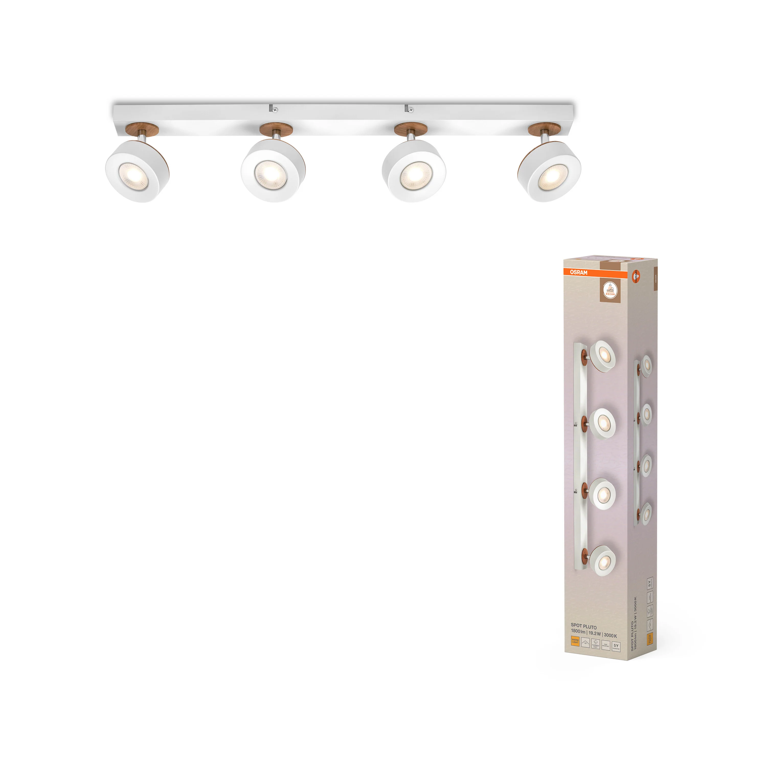 OSRAM Decor Spot Pluto White 4-Spot - Image 5
