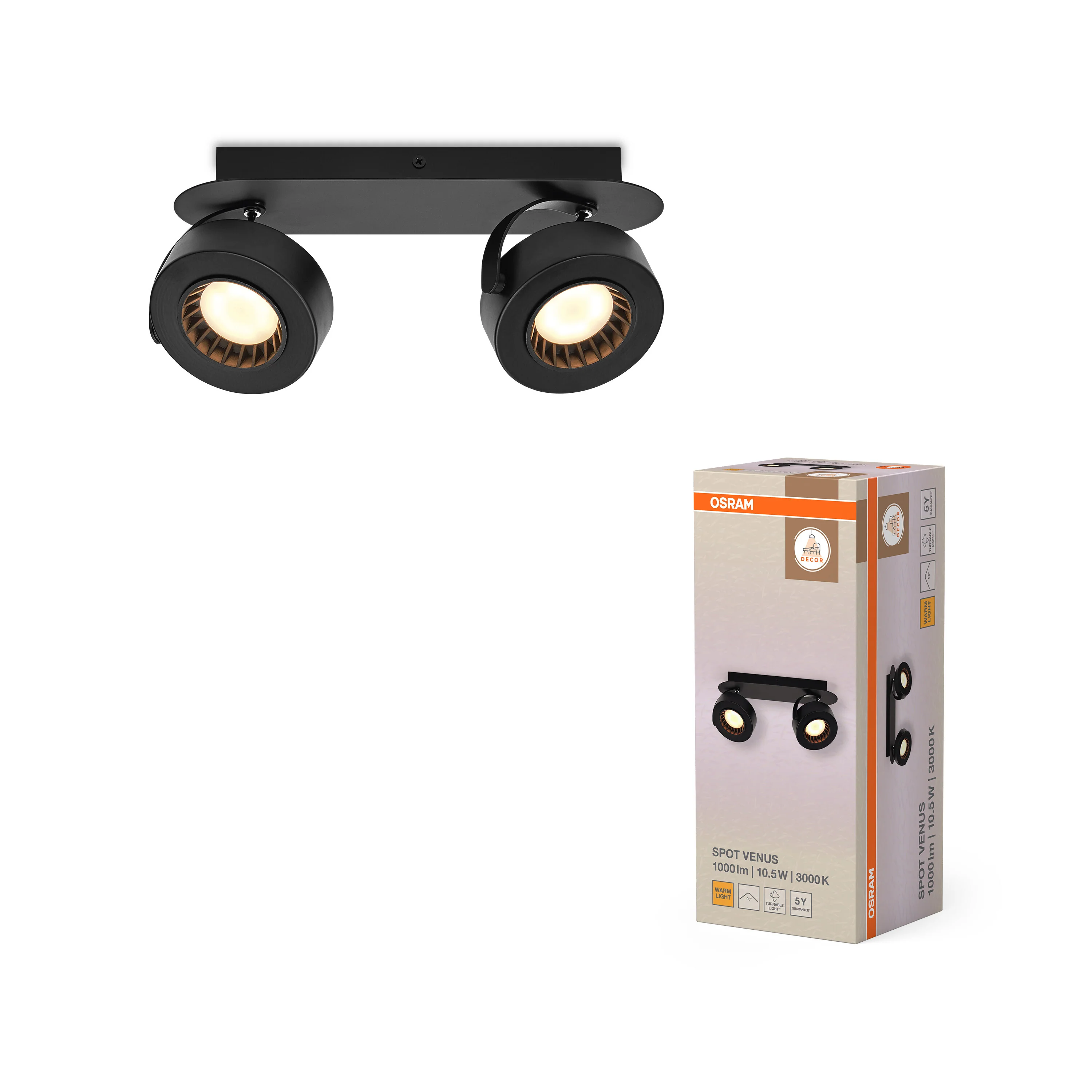 OSRAM Decor Spot Venus Black 1-Spot - Image 5