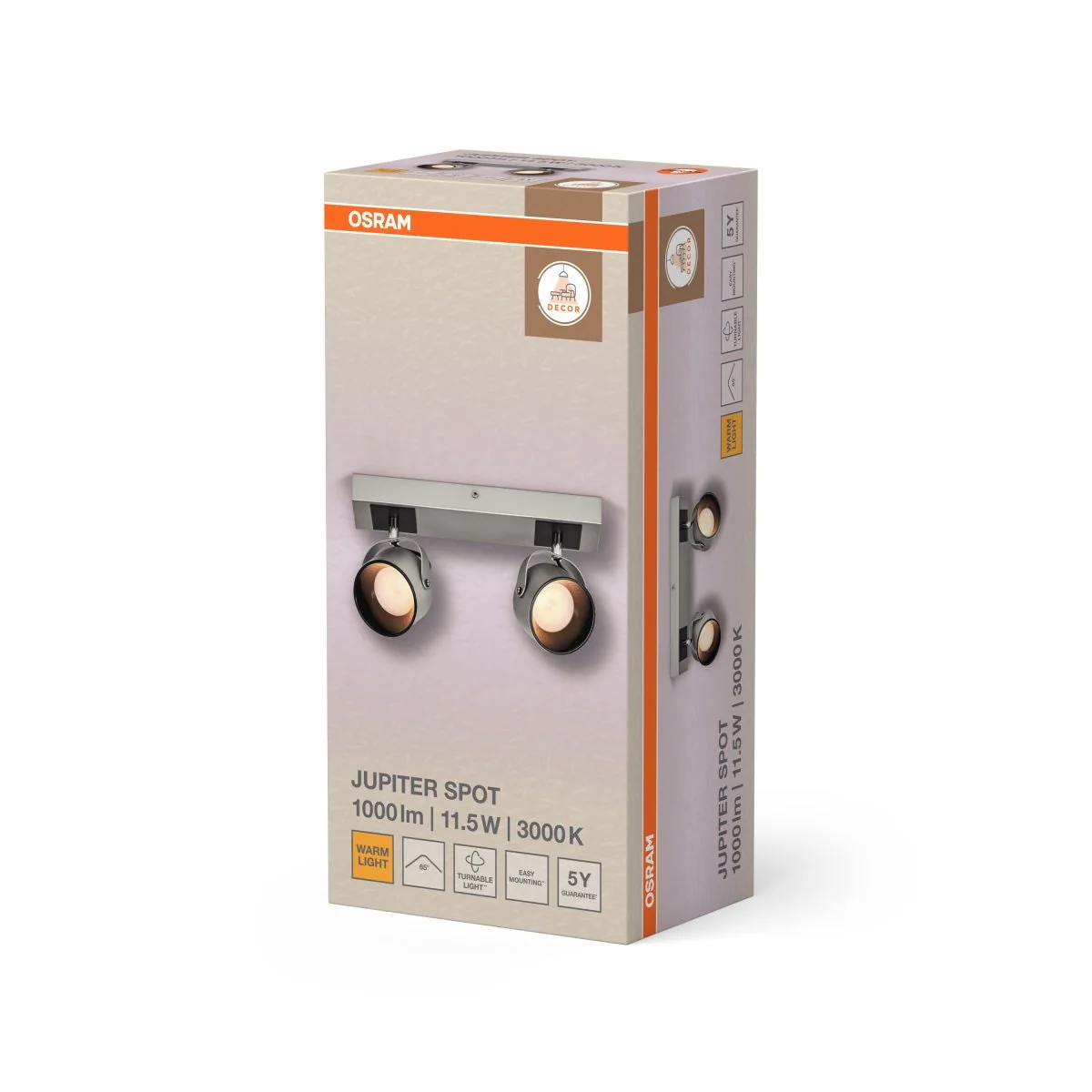 OSRAM DECOR SPOT VENUS BLACK 3-Spot - Image 2