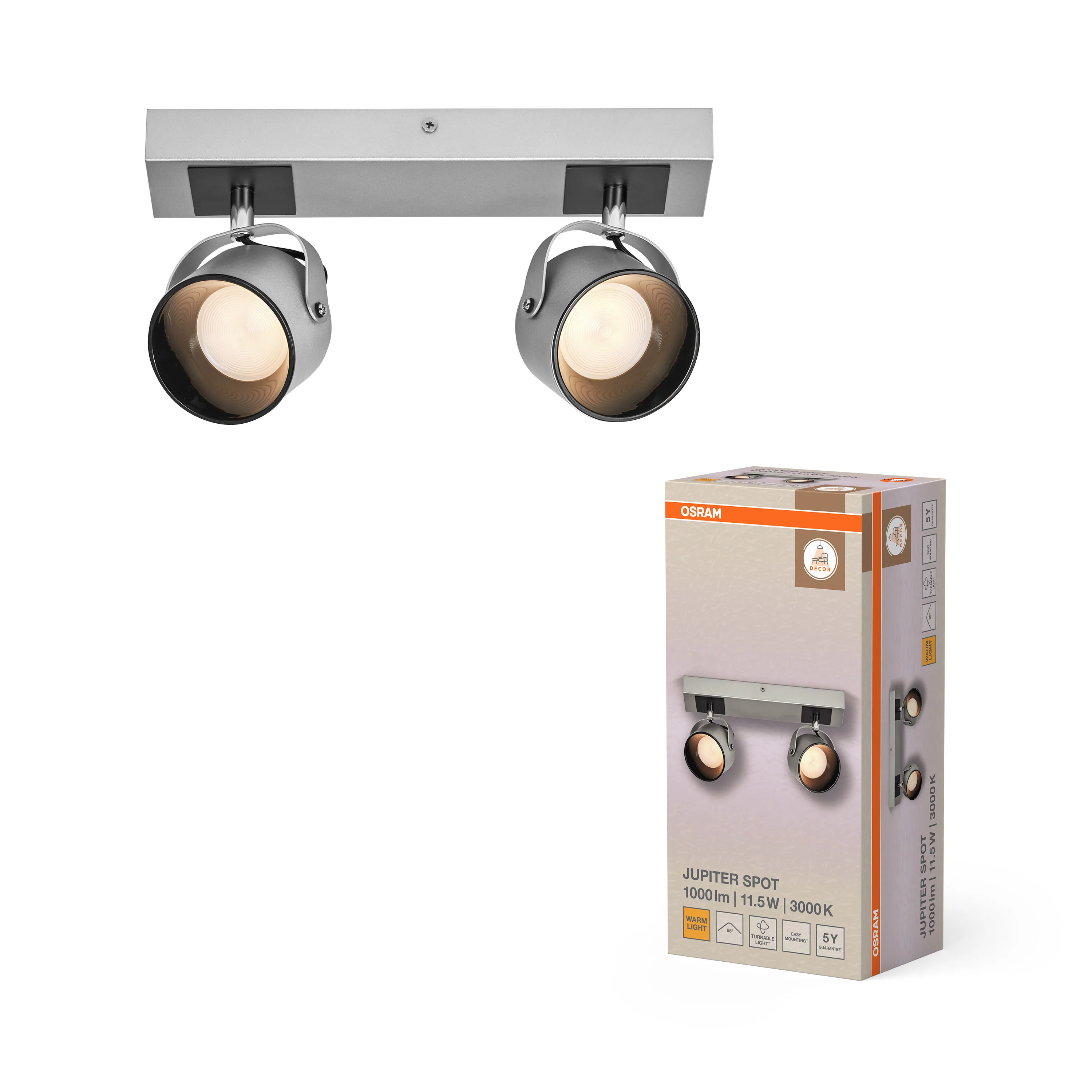 OSRAM DECOR SPOT VENUS BLACK 3-Spot - Image 5
