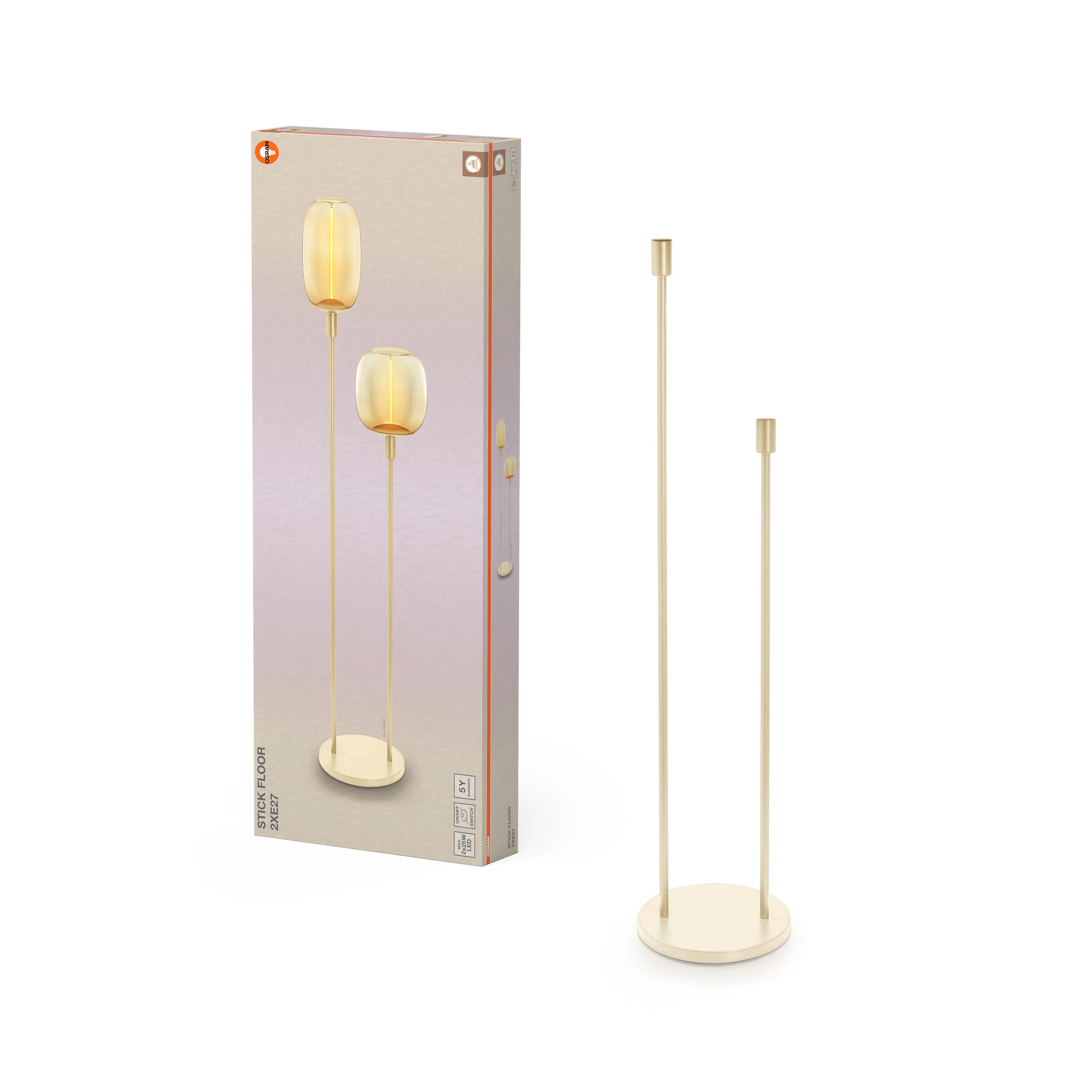 OSRAM Decor Stick Lampa stojąca  beżowa E27 - Image 5