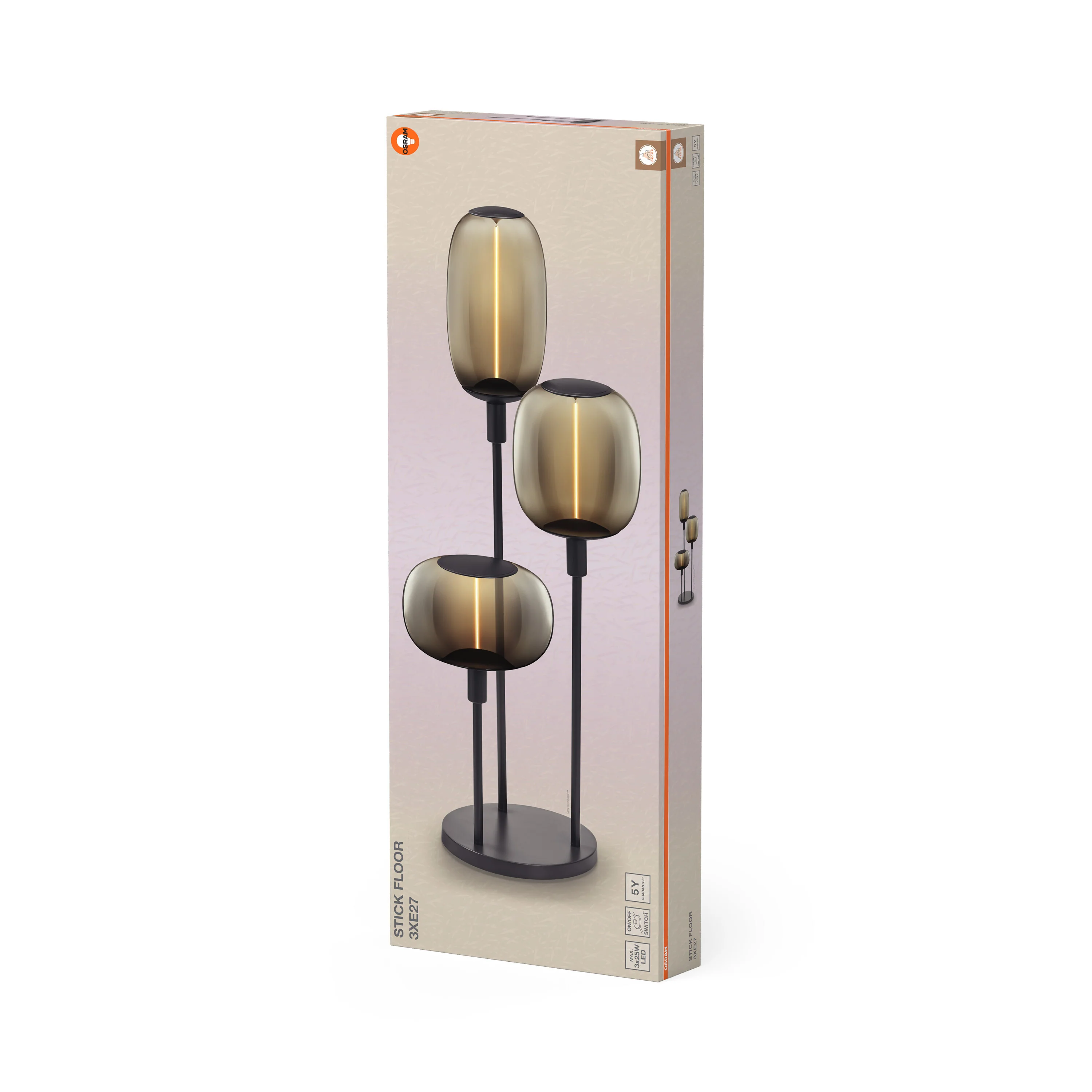 OSRAM Decor Stick Lampa stojąca  ciemnoszara 3XE27 - Image 6