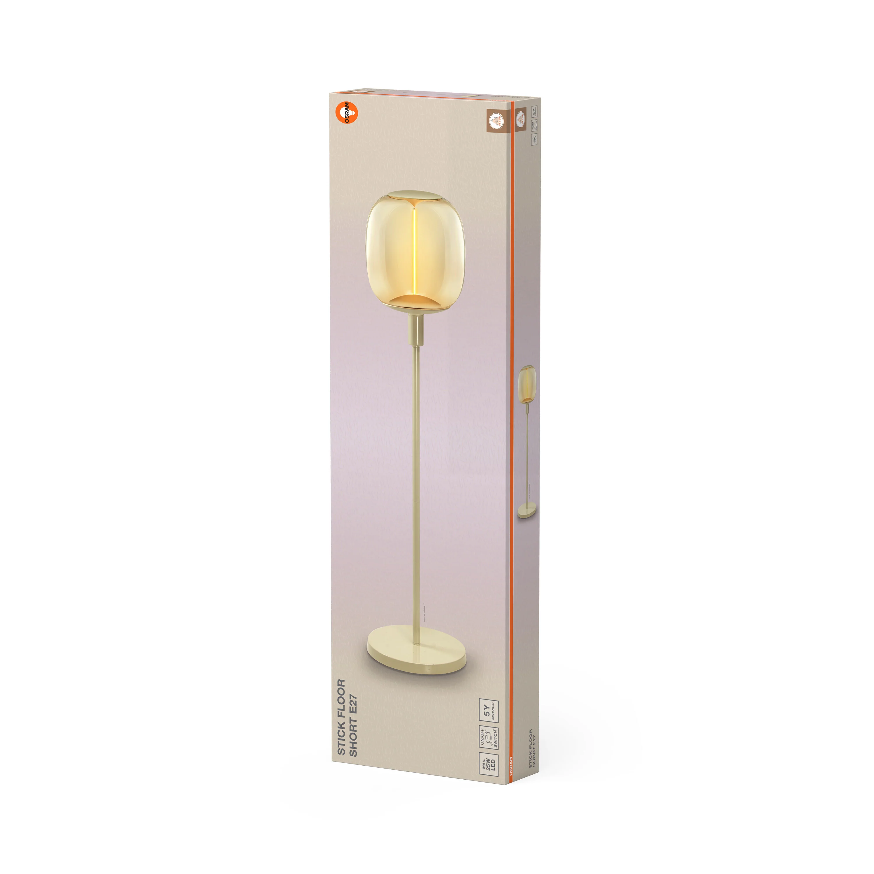 OSRAM Decor Stick Lampa stojąca  niska beżowa E27 - Image 6