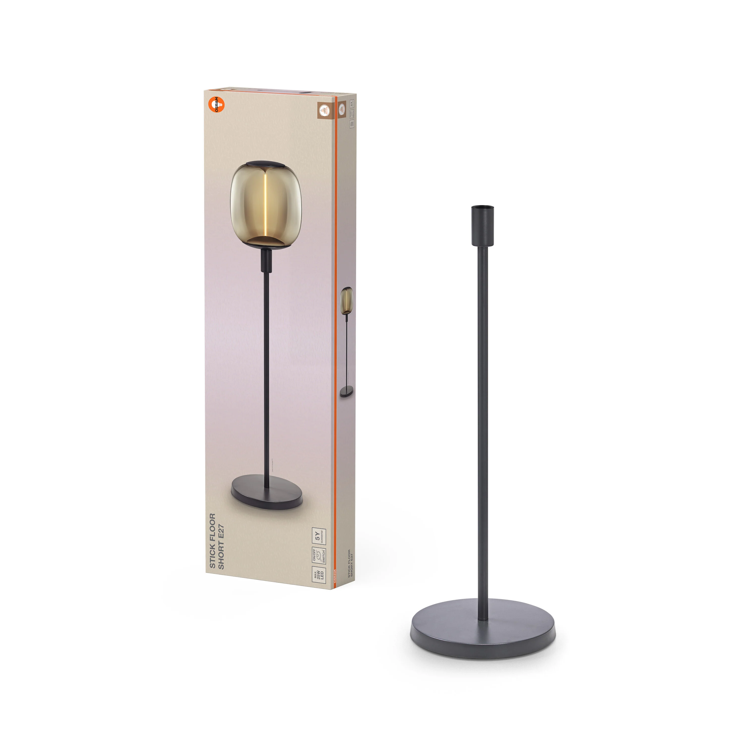 OSRAM Decor Stick Lampa stojąca  niska ciemnoszara E27 - Image 5