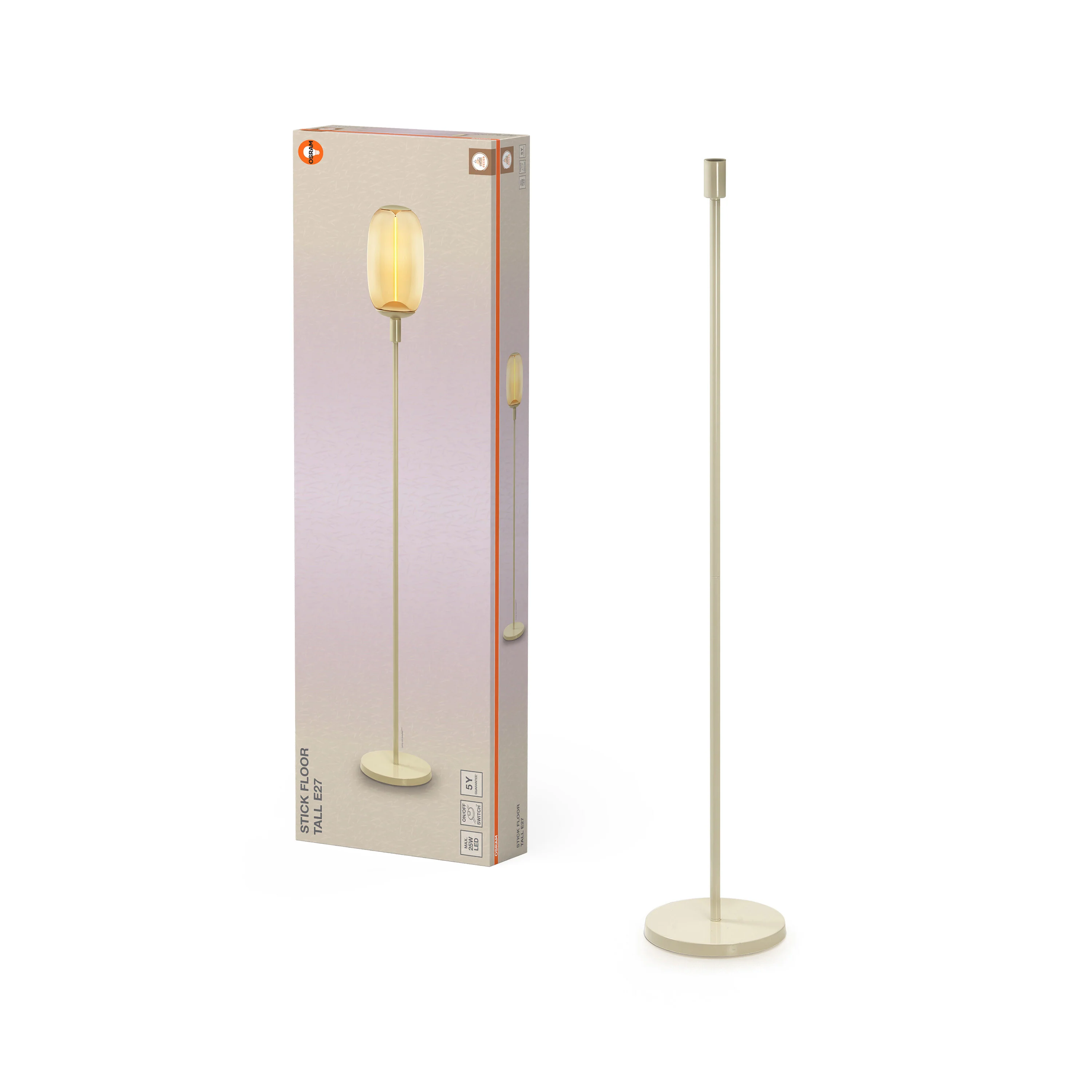 OSRAM Decor Stick Lampa stojąca  wysoka beżowa E27 - Image 5