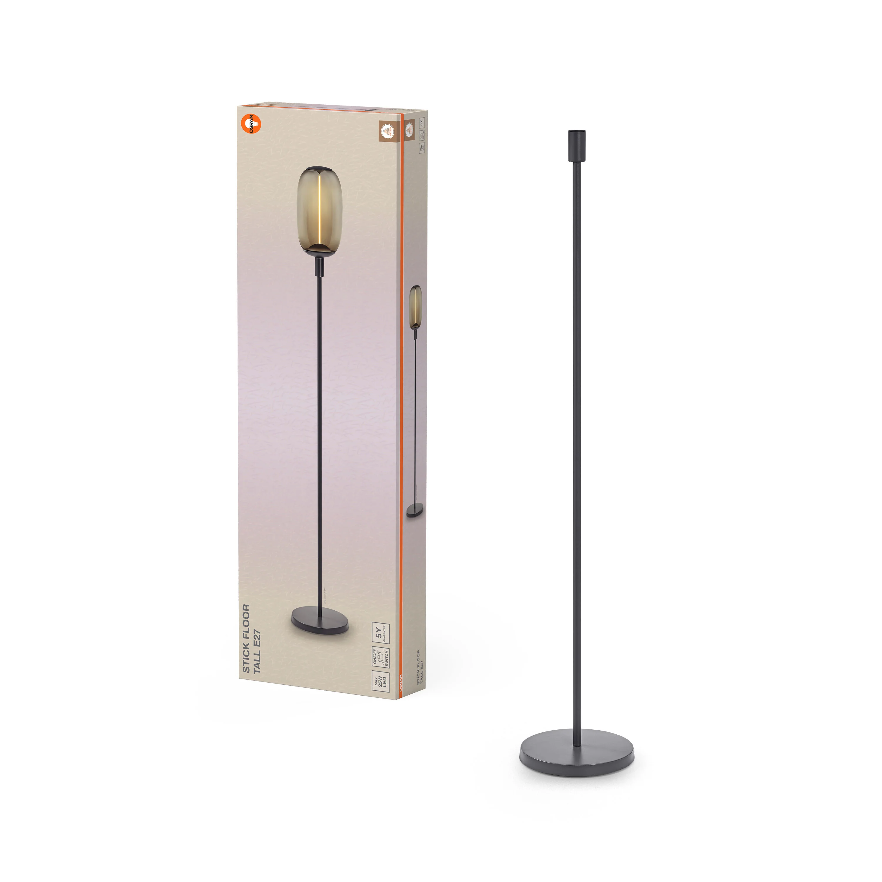 OSRAM Decor Stick Lampa stojąca  wysoka ciemnoszara E27 - Image 5