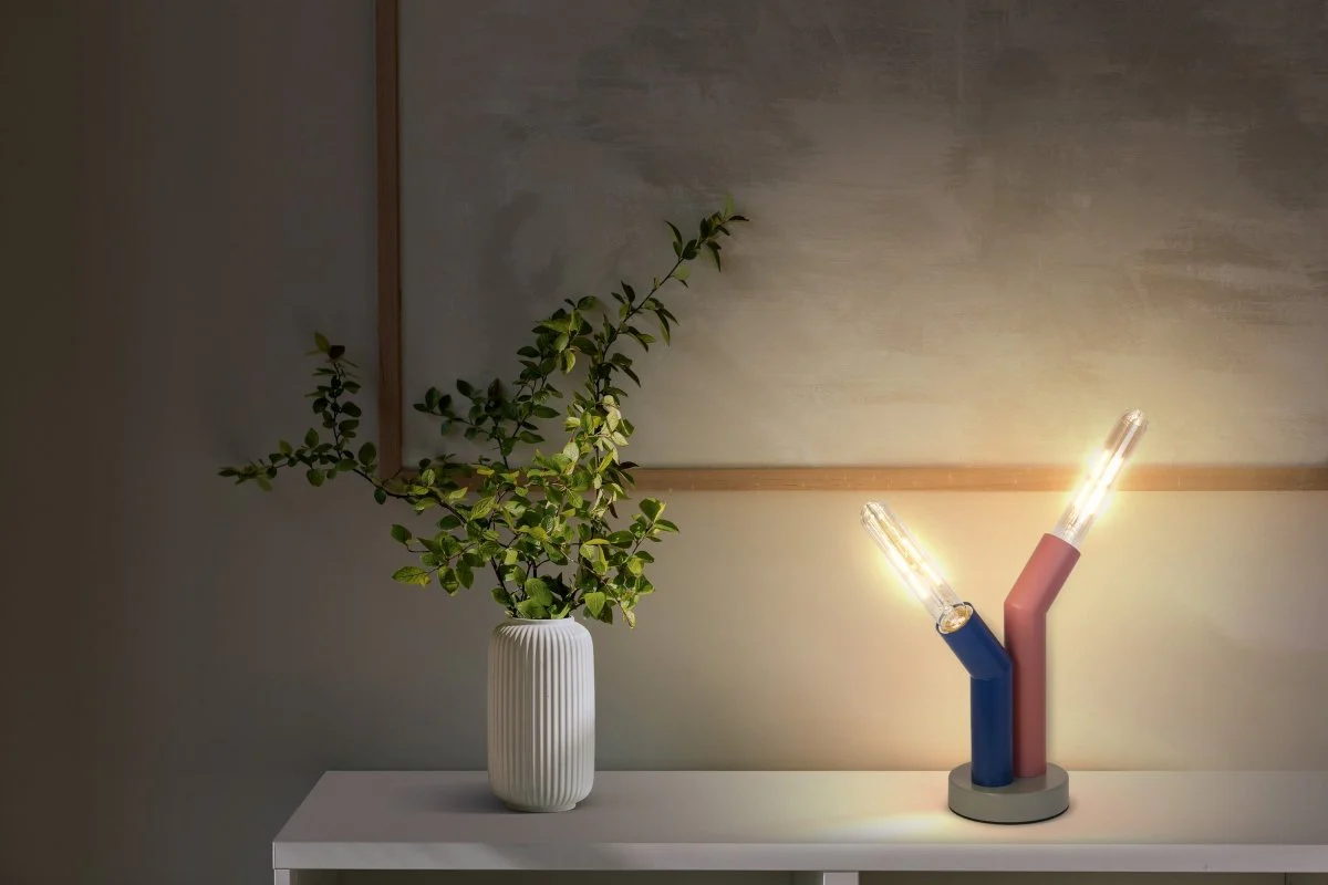 OSRAM Decor Straw lampa stołowa 2×E27 wielokolorowa - Image 5