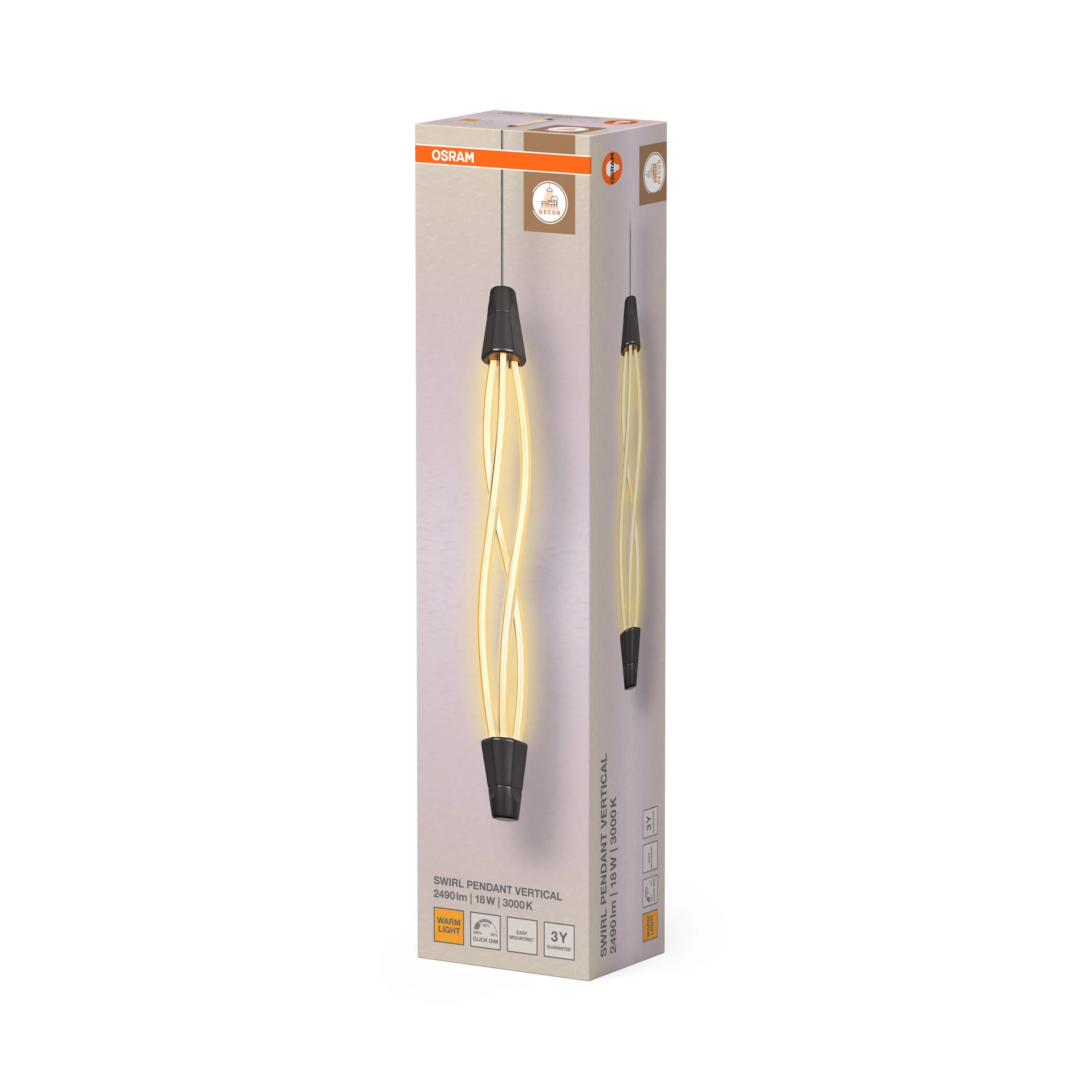OSRAM Decor Swirl Wisząca pionowy 18W 830 Click DIM - Image 6