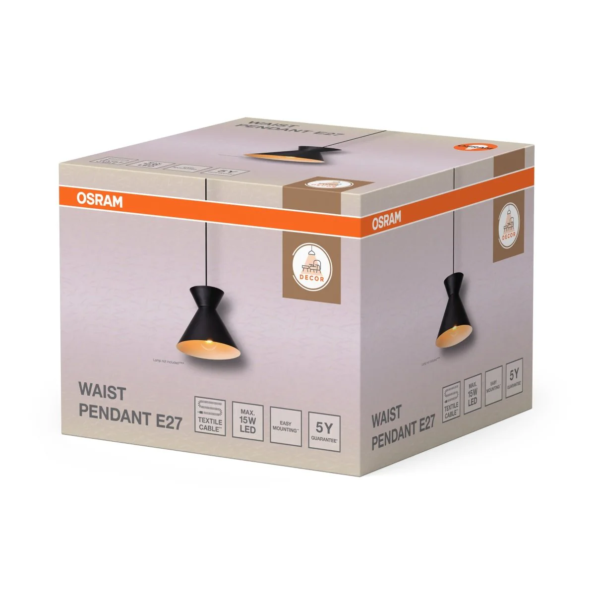 OSRAM Decor Waist Wisząca E27 czarny - Image 2