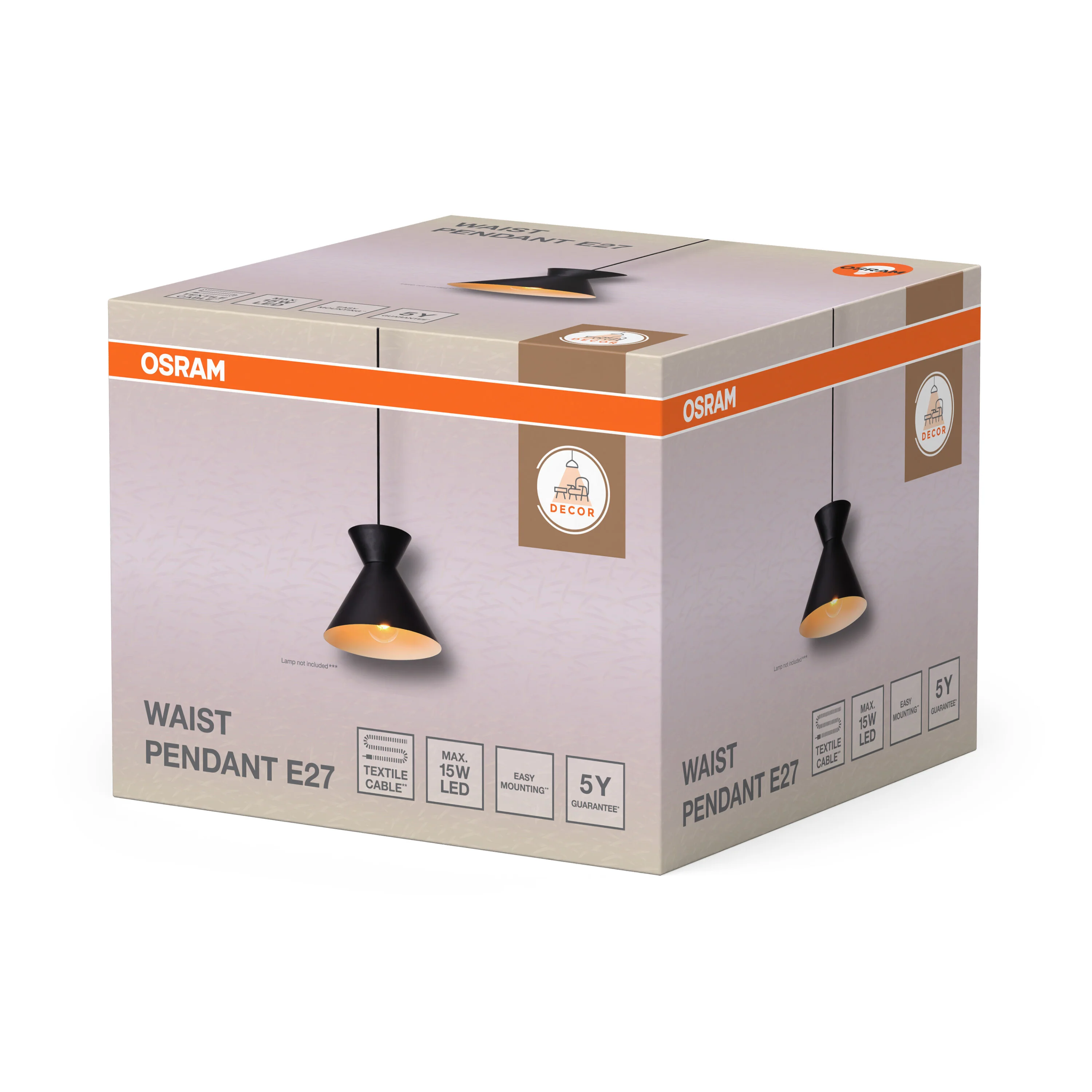 OSRAM Decor Waist Wisząca E27 czarny - Image 6