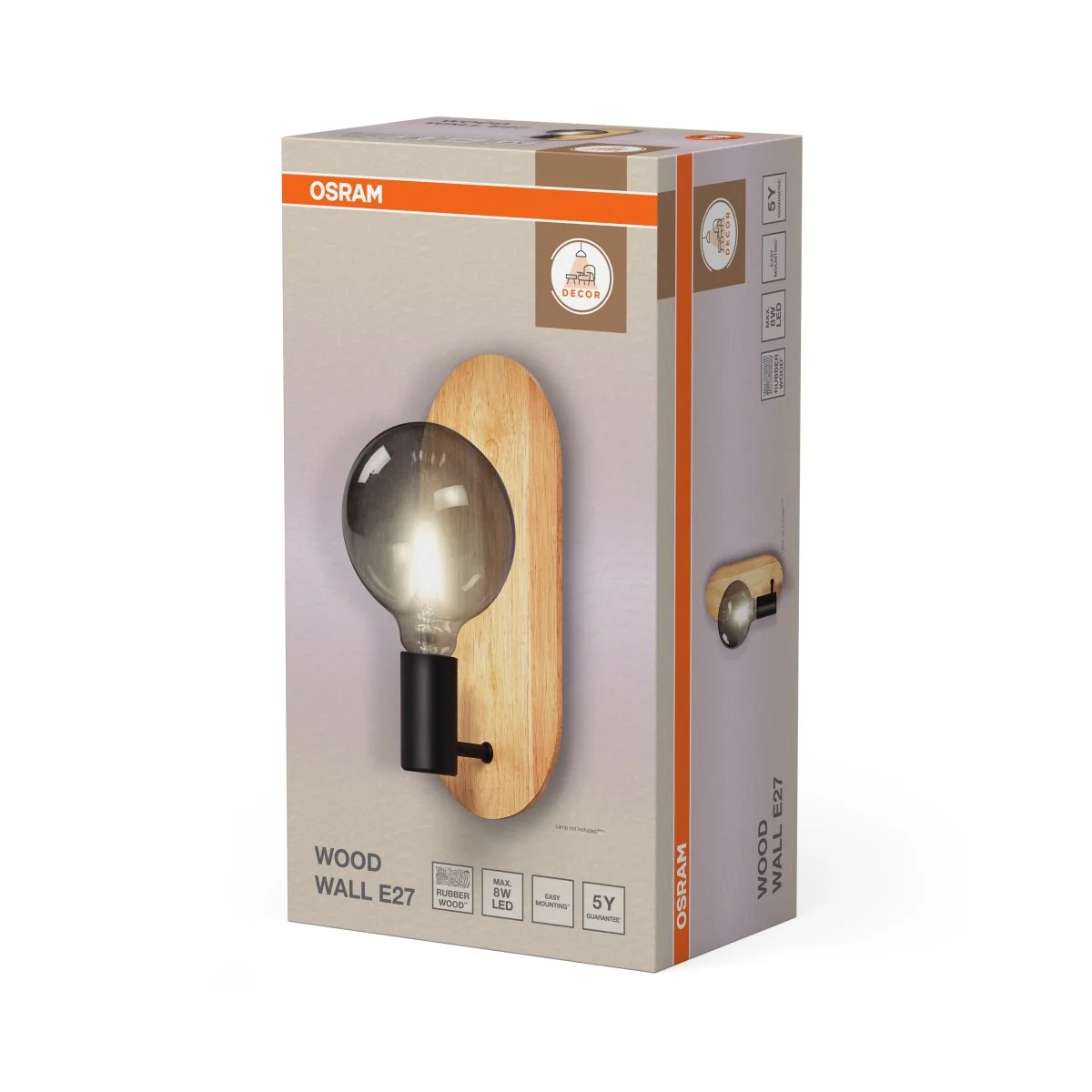 OSRAM Decor Wood Kinkiet E 27 - Image 2