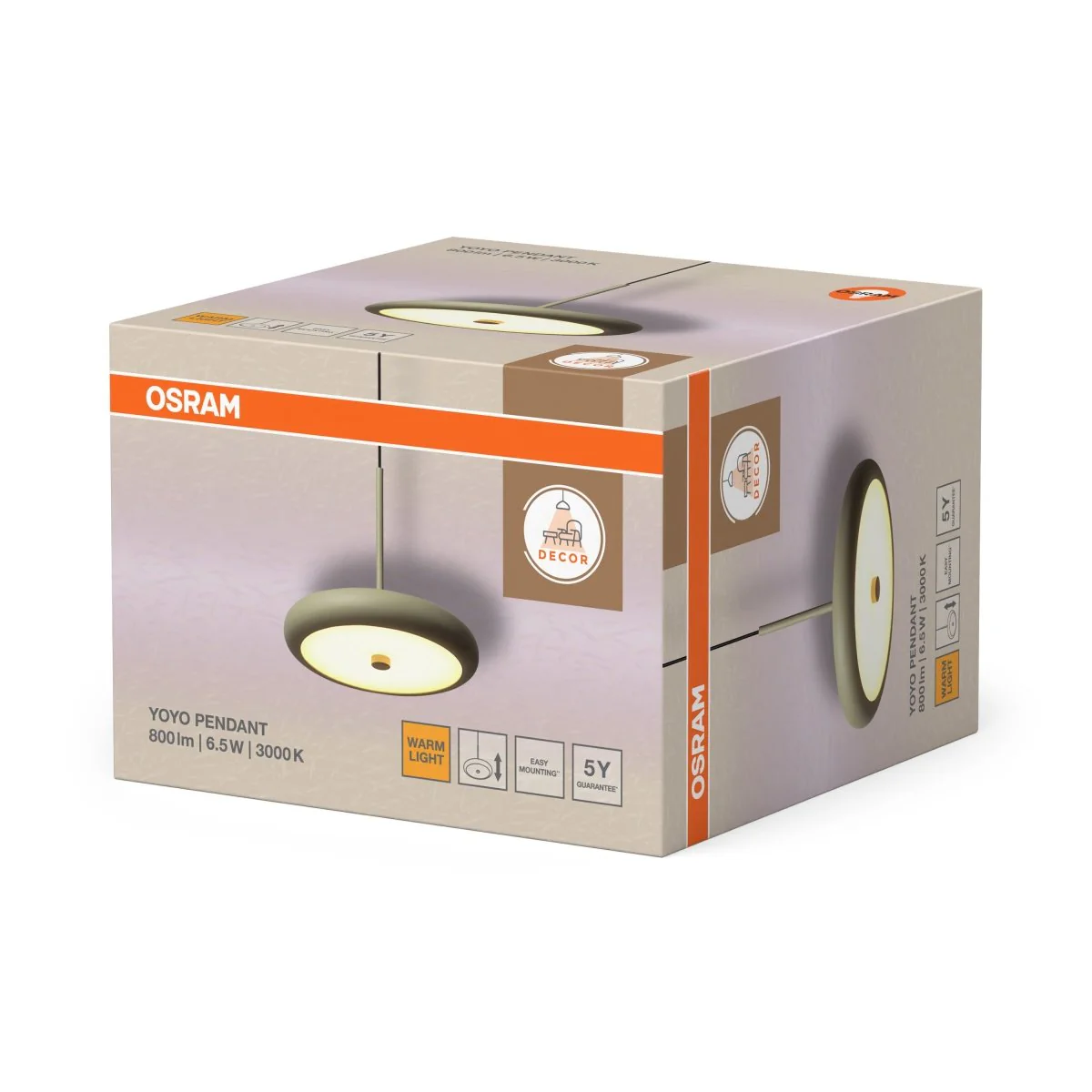 OSRAM Decor Yoyo Wisząca 6.5W 830 beżowy - Image 2