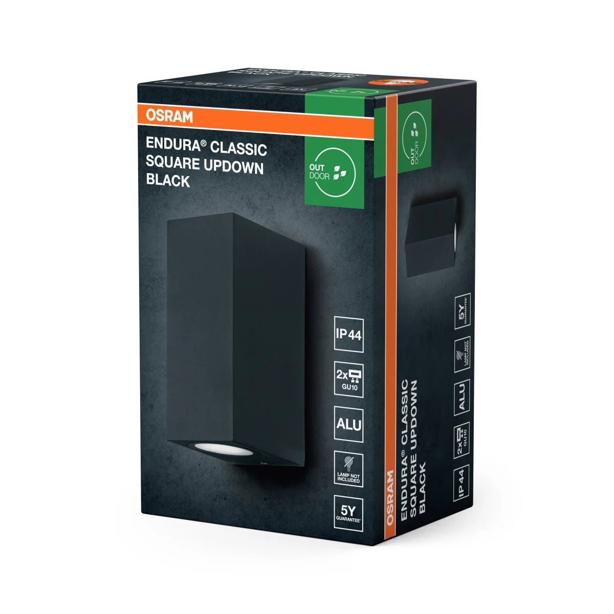 OSRAM Endura Classic Square Kinkiet góra-dół czarny - Image 2