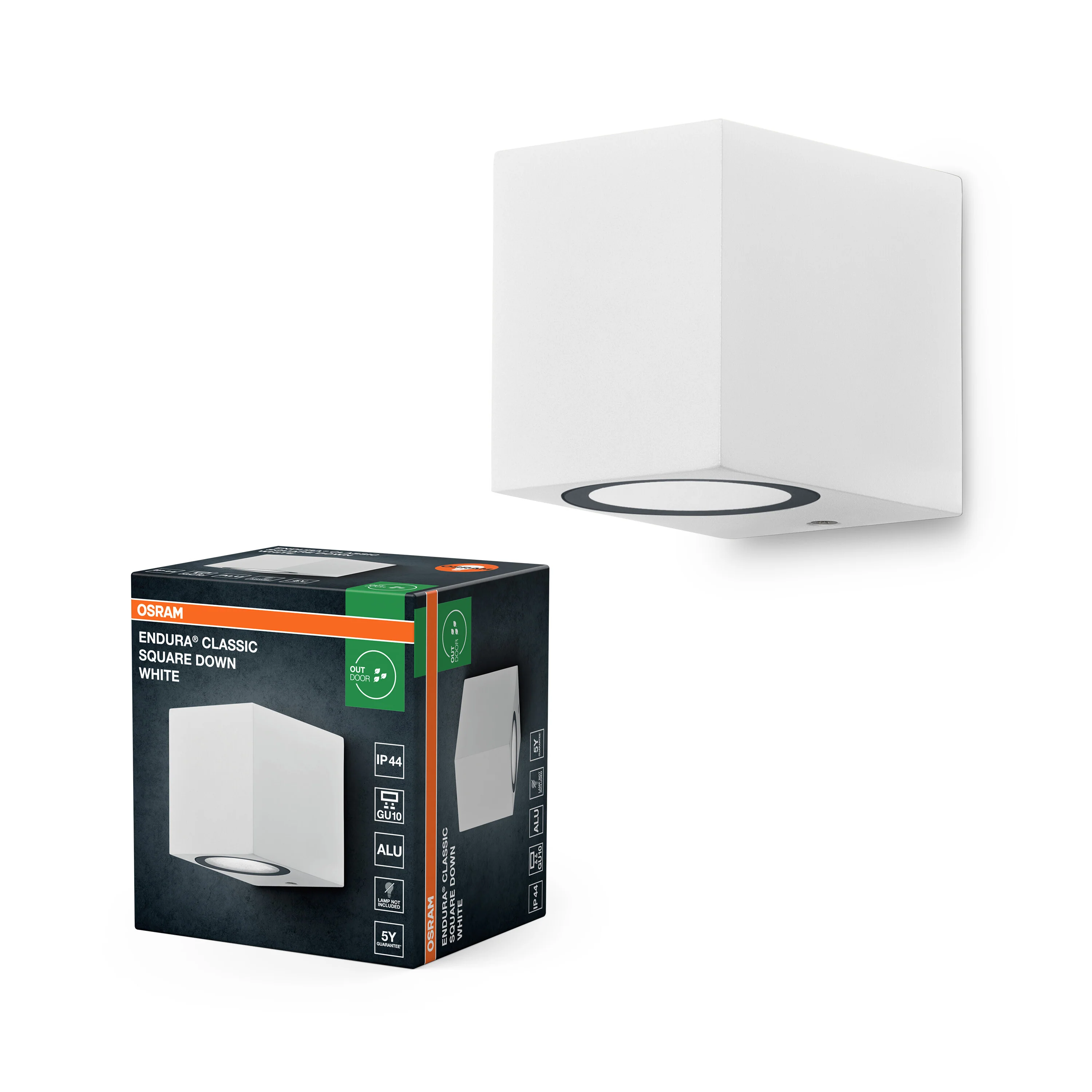 OSRAM Endura Classic Square Kinkiet w dół biały - Image 5
