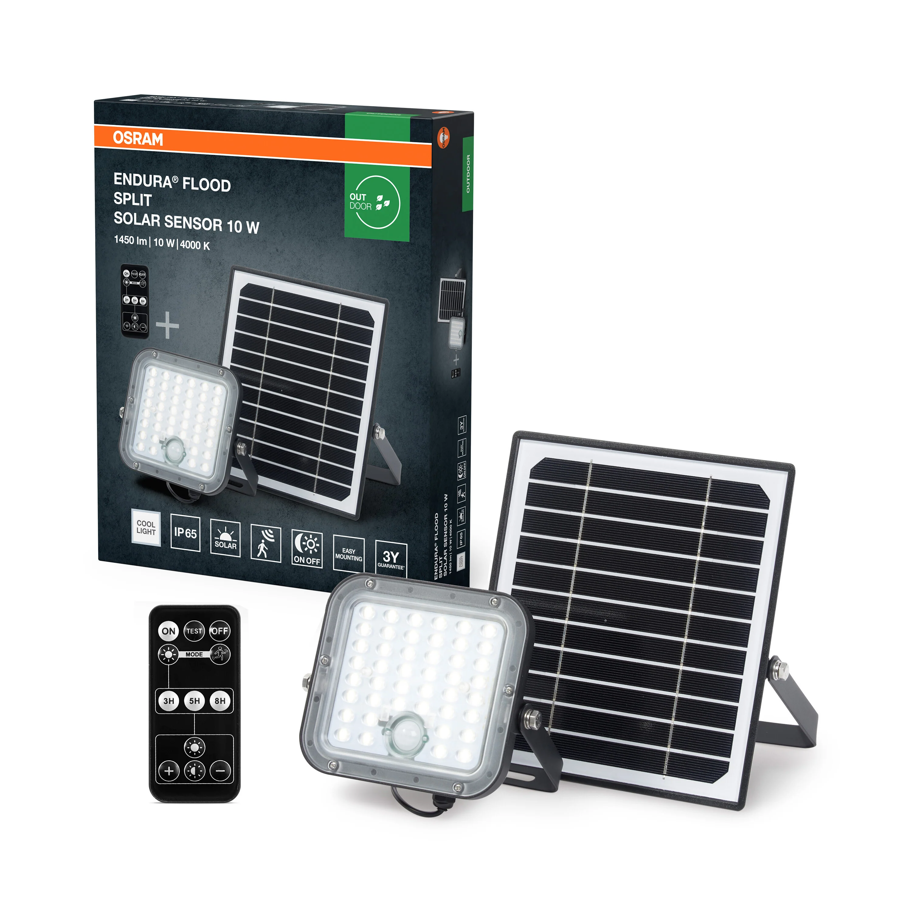 OSRAM ENDURA FLOOD SPLIT SOLAR SENSOR 10W 840 pilot - Image 5