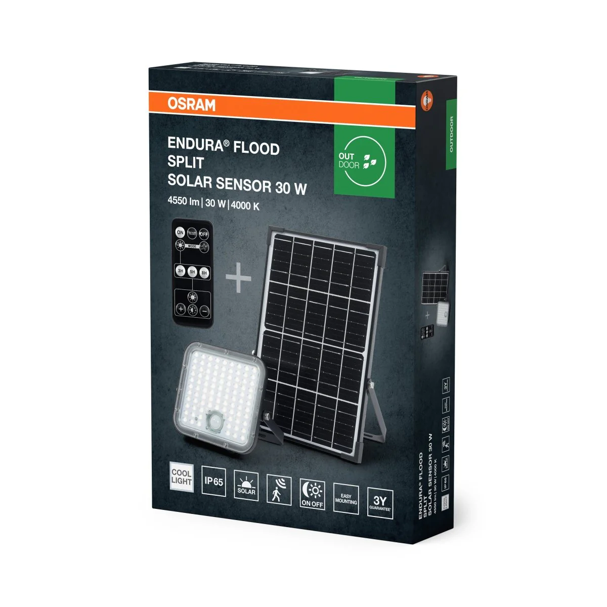OSRAM ENDURA FLOOD SPLIT SOLAR SENSOR 30W 840 pilot - Image 2