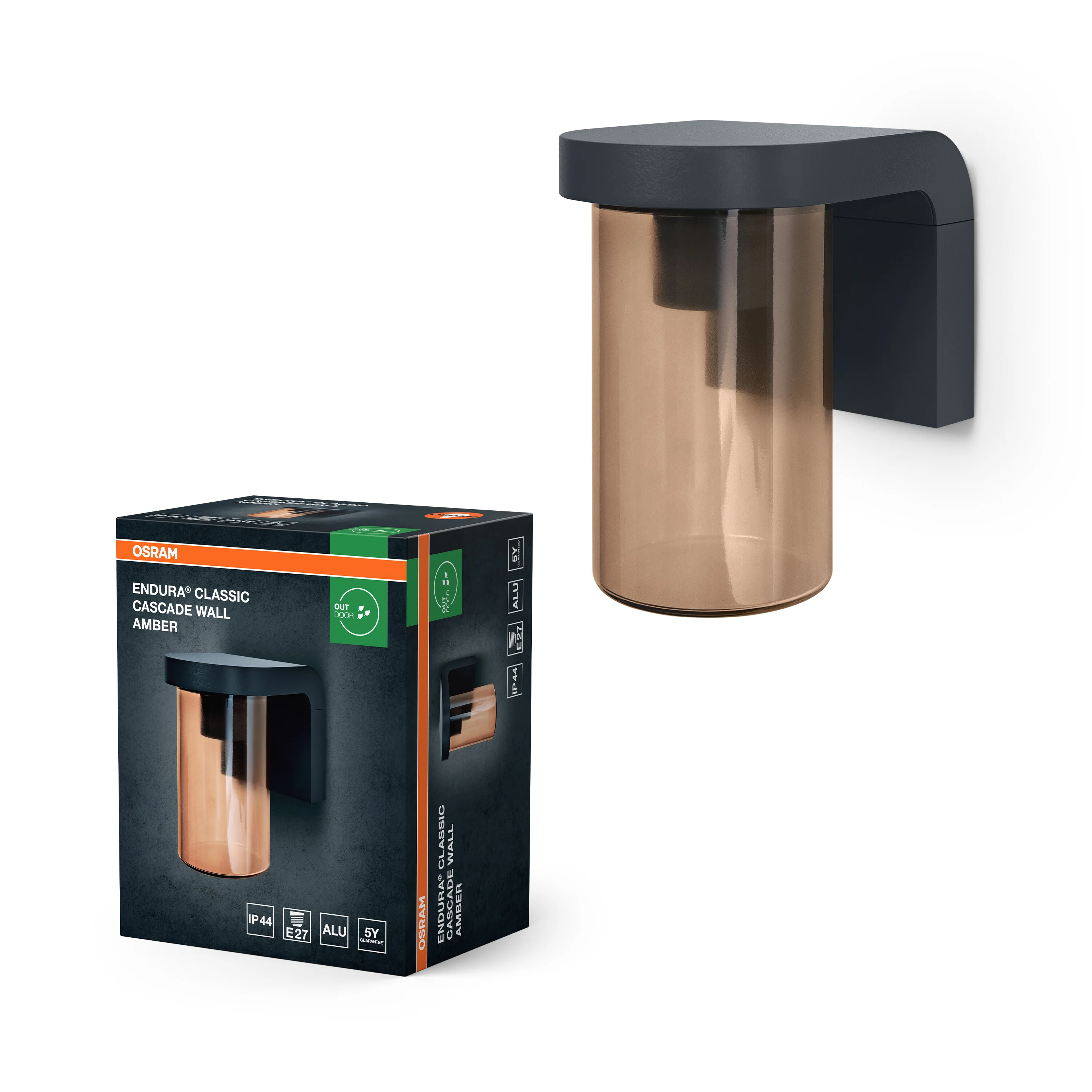 OSRAM ENDURA® CLASSIC CASCADE Kinkiet E27 bursztynowy - Image 5