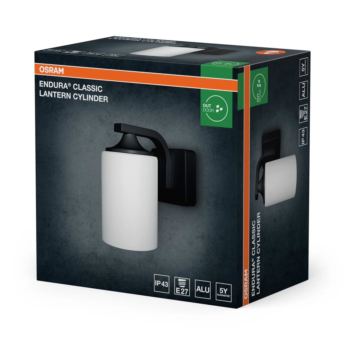 OSRAM ENDURA® CLASSIC LANTERN CYLINDER E27 czarny - Image 2