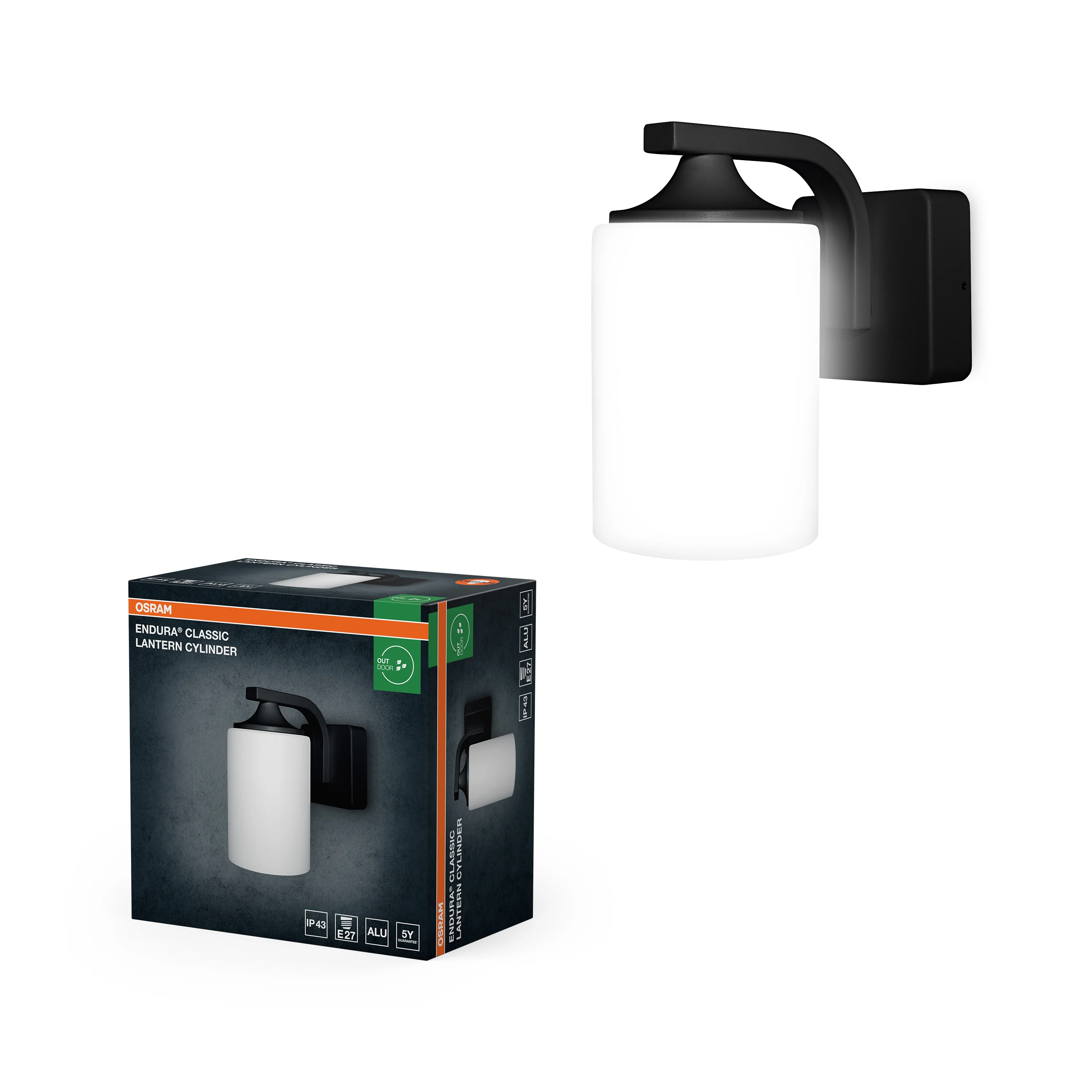 OSRAM ENDURA® CLASSIC LANTERN CYLINDER E27 czarny - Image 5