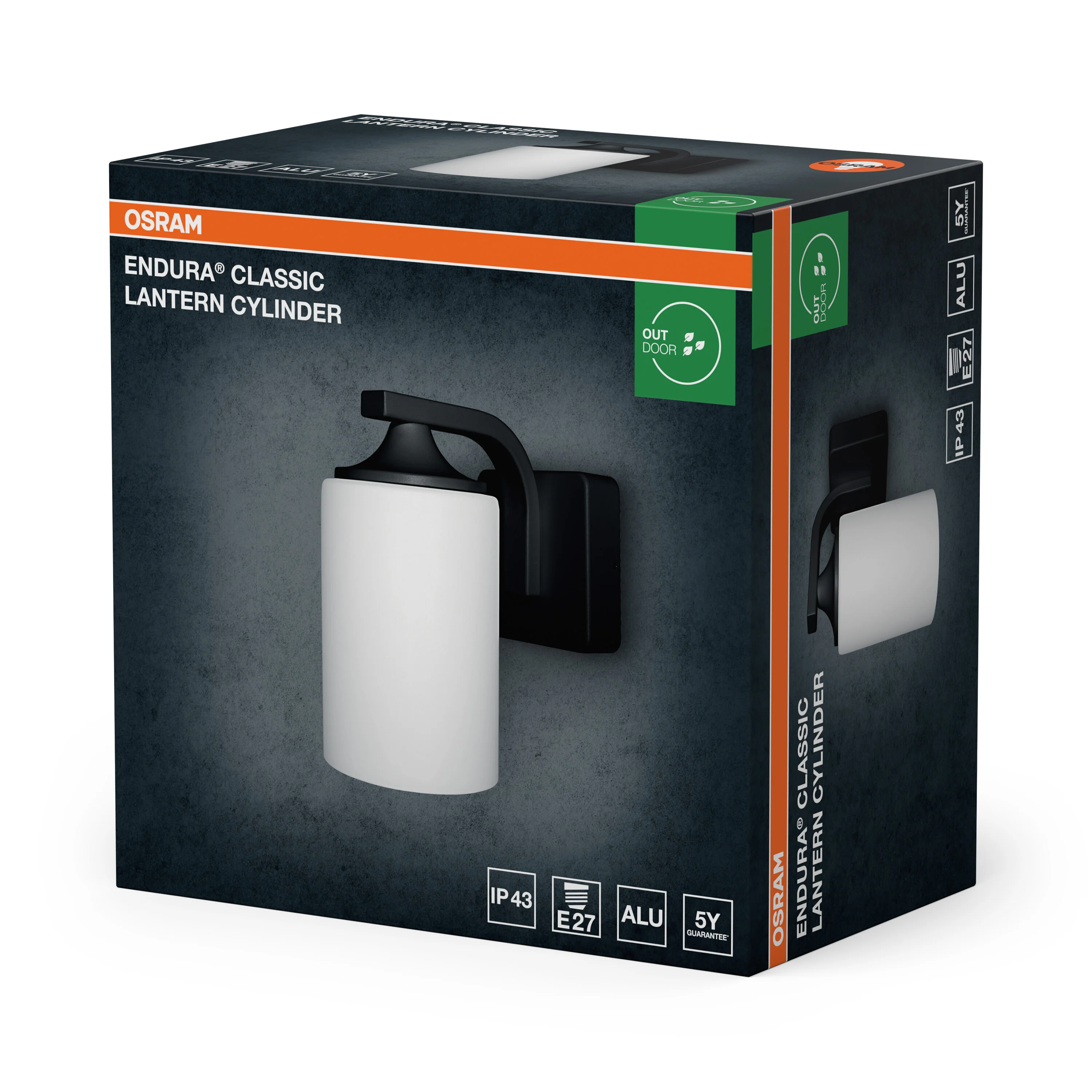 OSRAM ENDURA® CLASSIC LANTERN CYLINDER E27 czarny - Image 6