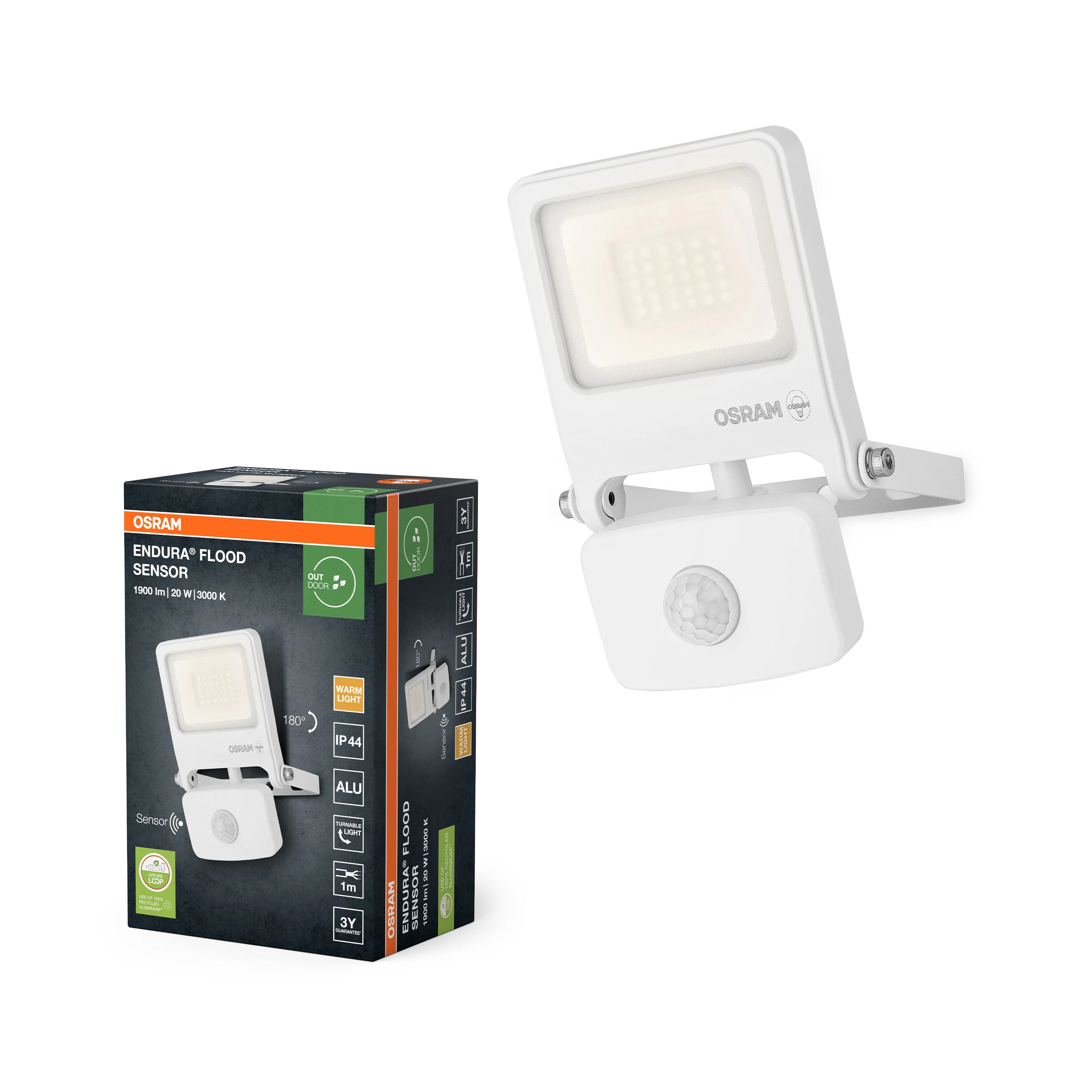 OSRAM ENDURA® Flood 100W chłodna biel PCR satynowy - Image 4