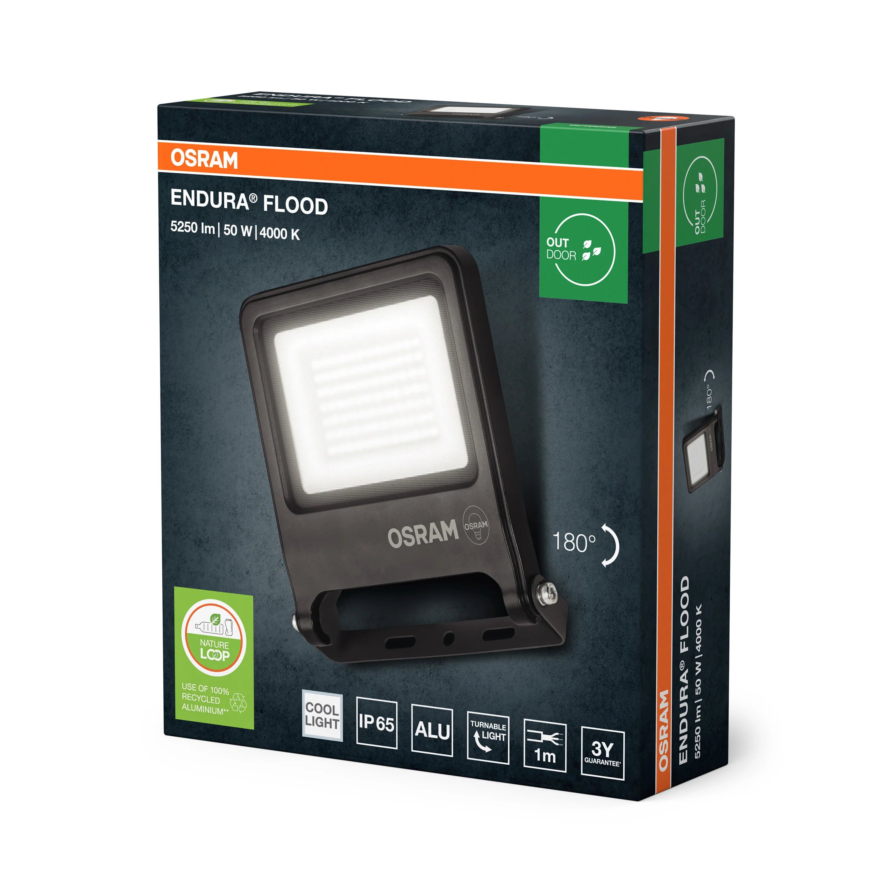 OSRAM ENDURA® Flood 100W ciepła biel PCR satynowy - Image 5